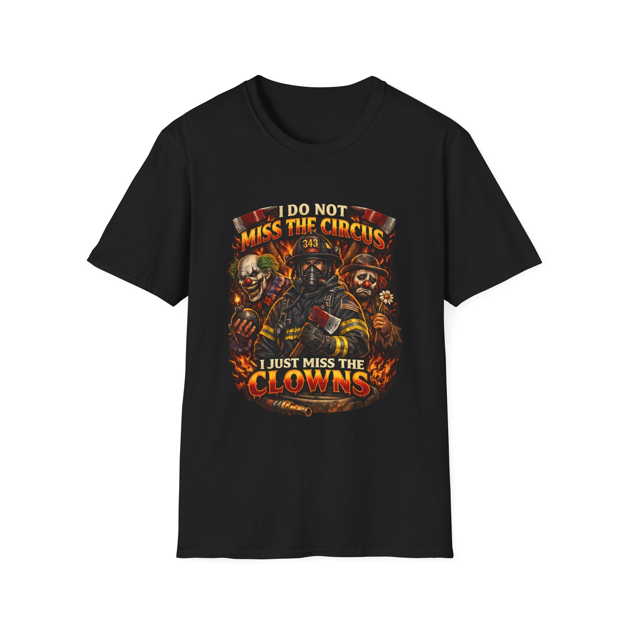 T-Shirt — "I Do Not Miss the Circus, I Just Miss the Clowns" Halloween Scary Clown Graphic Tee