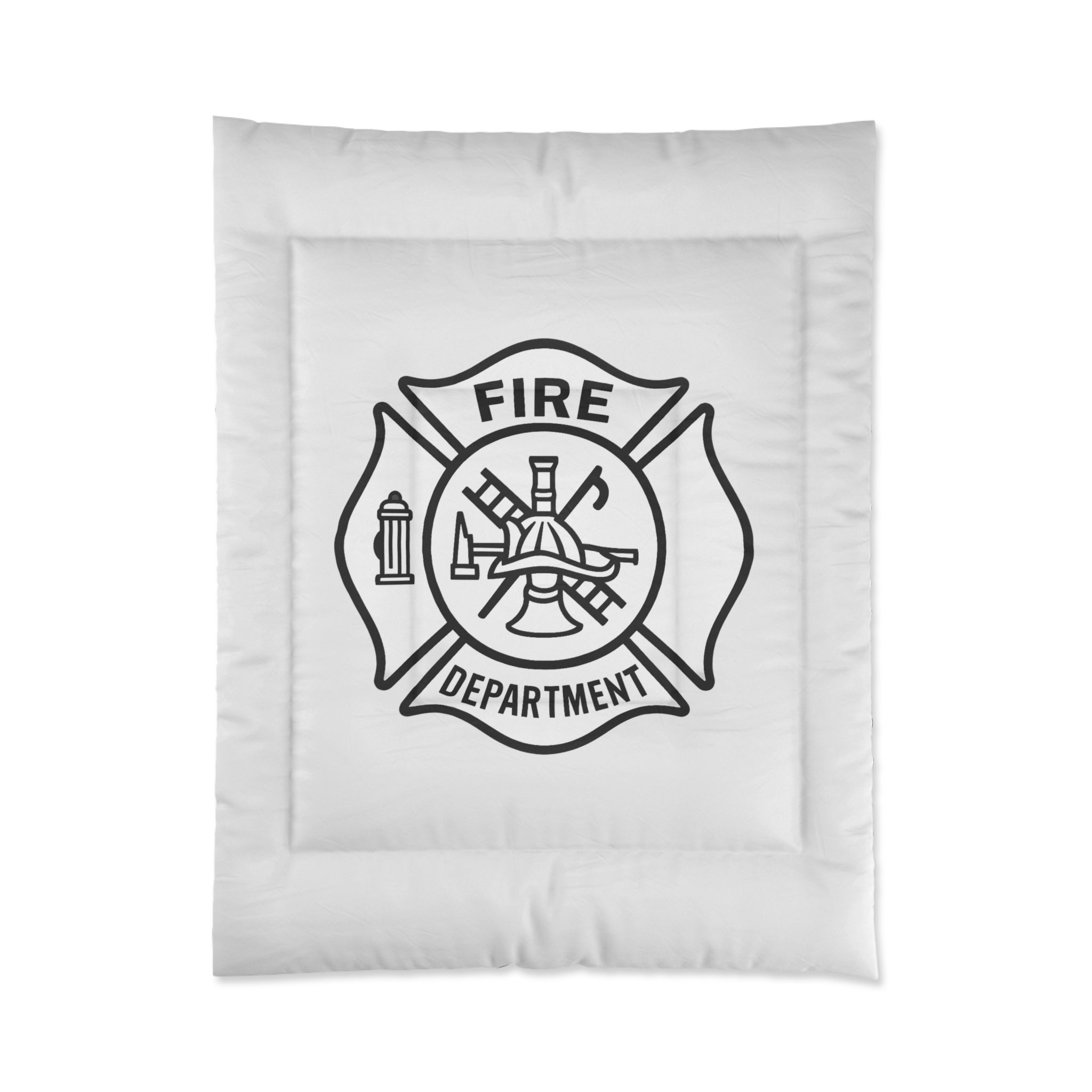 Fire Department Comforter - Maltese Cross Firefighter Bedding