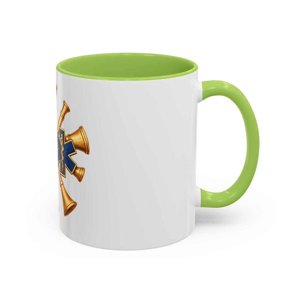 Fire Chief EMS & Firefighter Maltese Cross Coffee Mug — 911 Rescue Medical Emblem Accent Mug