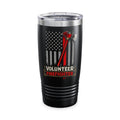 Volunteer Firefighter 20oz Tumbler – Thin Red Line Flag with Ax Design