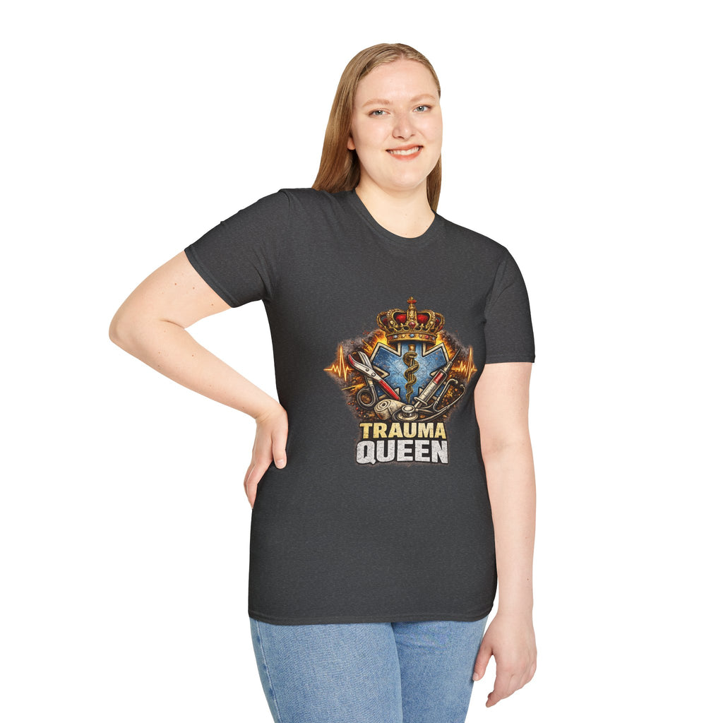 Trauma Queen T-Shirt — EMS/Paramedic Badge Graphic Tee