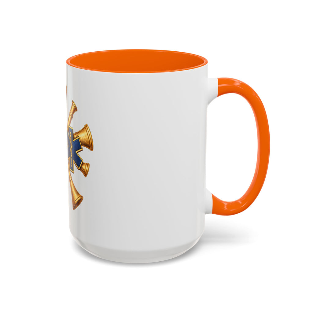 Fire Chief EMS & Firefighter Maltese Cross Coffee Mug — 911 Rescue Medical Emblem Accent Mug