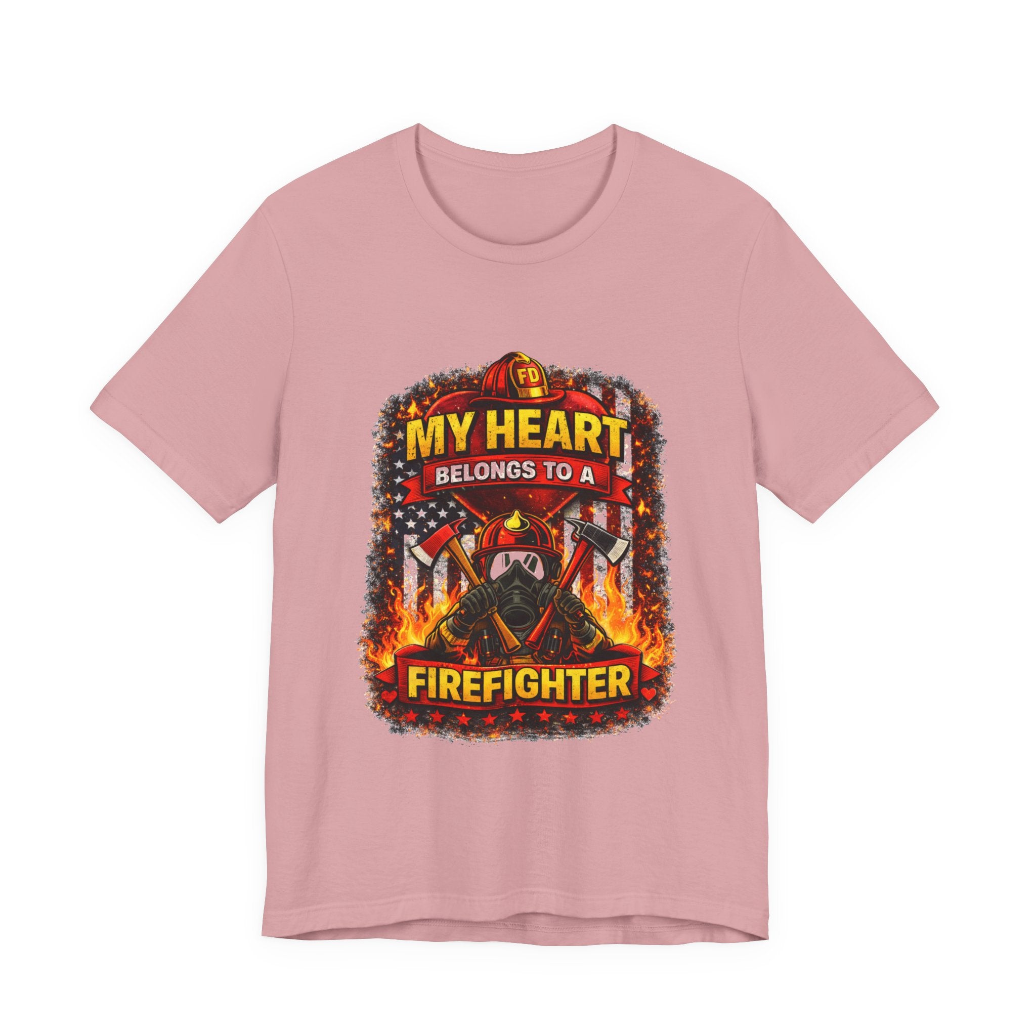 My Heart Belongs to a Firefighter T-Shirt