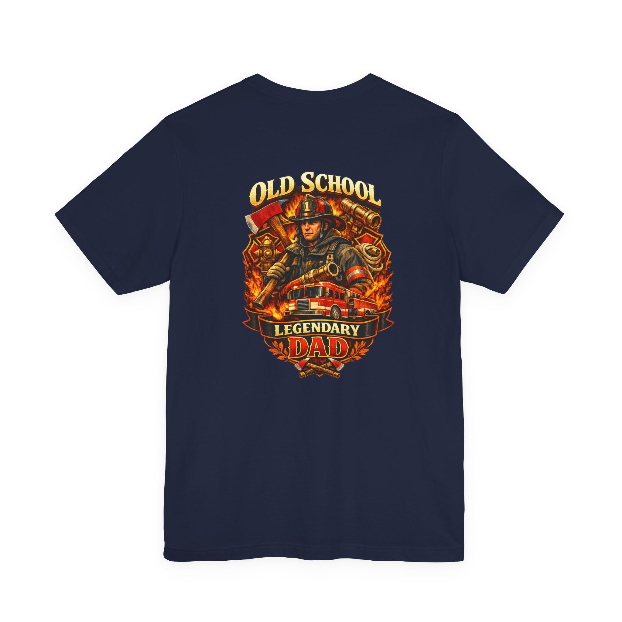 Old School Legendary Dad T‑Shirt — Vintage Firefighter Dad Graphic Tee