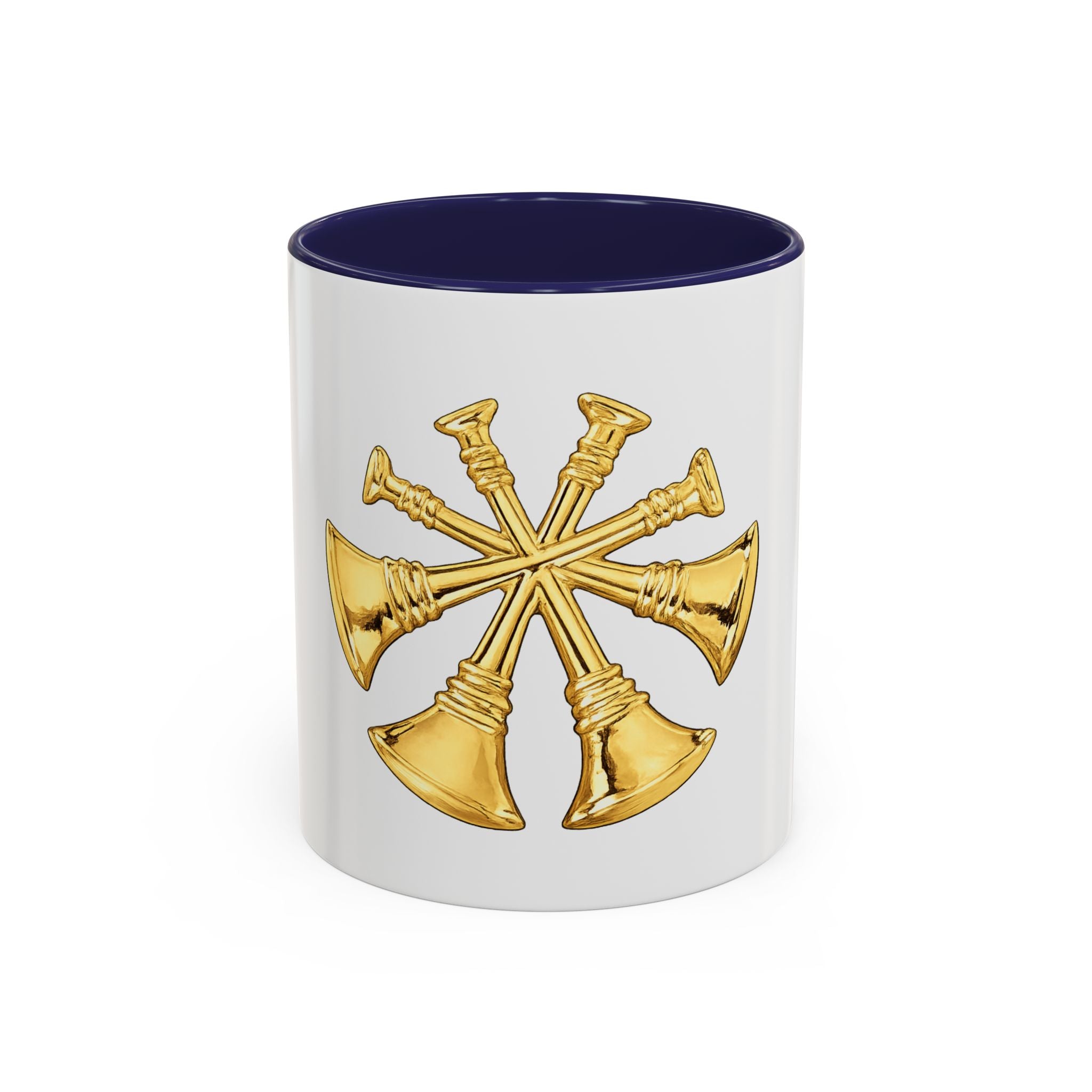 Deputy/Assistant Fire Chief Accent Coffee Mug — Firefighter Rank Insignia (11/15 oz)
