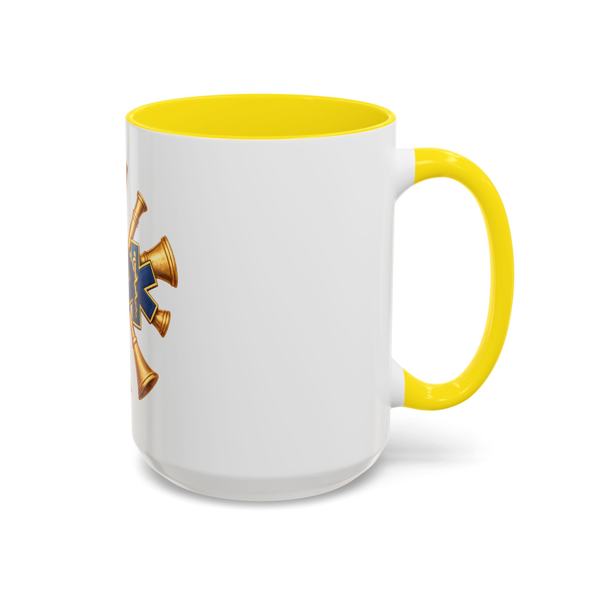 Fire Chief EMS & Firefighter Maltese Cross Coffee Mug — 911 Rescue Medical Emblem Accent Mug