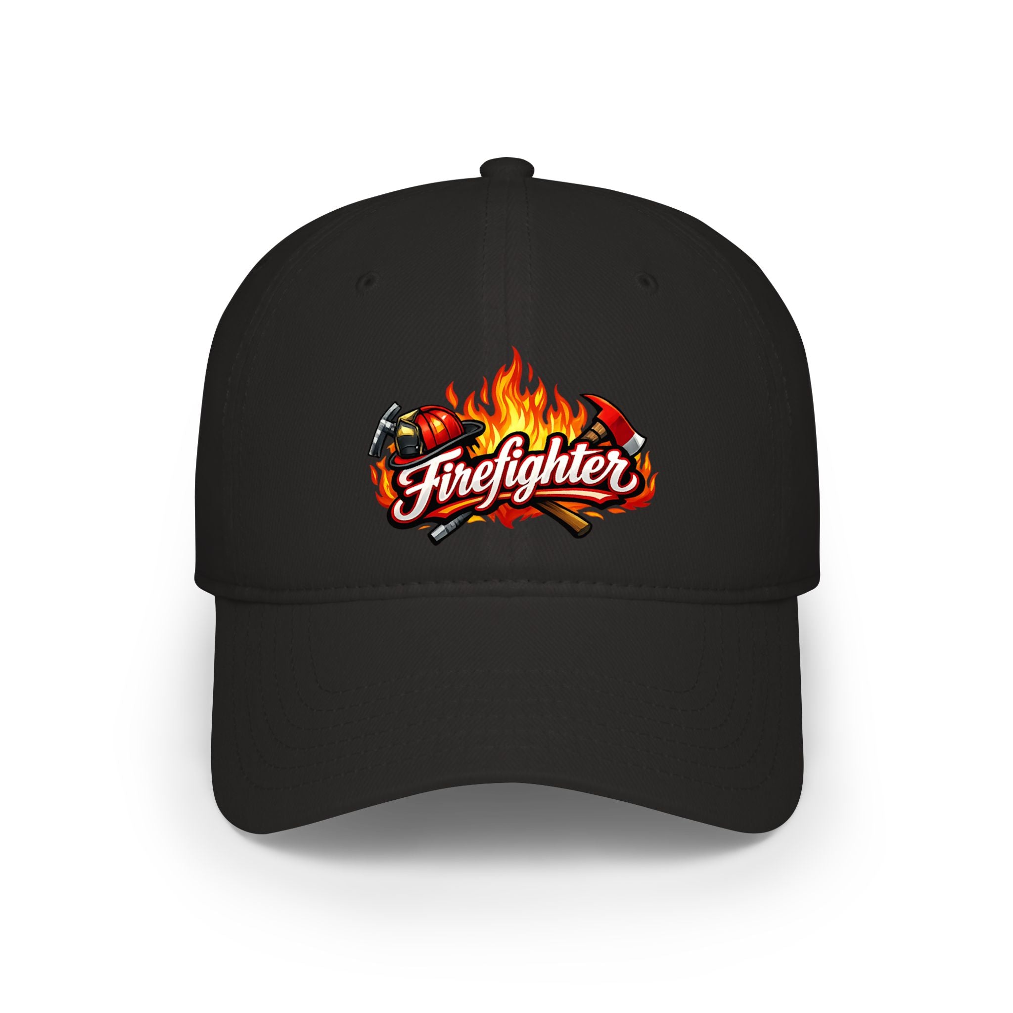 Firefighter Flames Baseball Cap