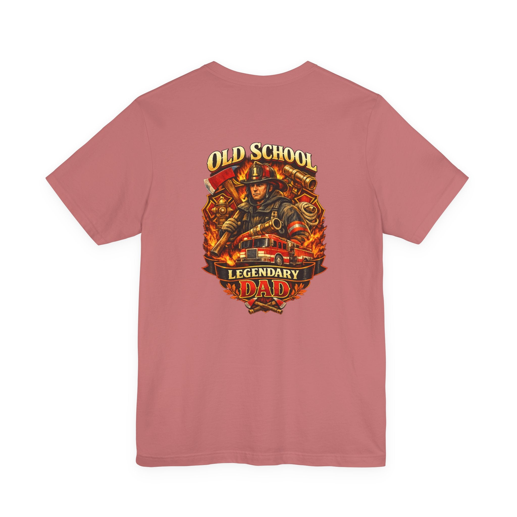 Old School Legendary Dad T‑Shirt — Vintage Firefighter Dad Graphic Tee