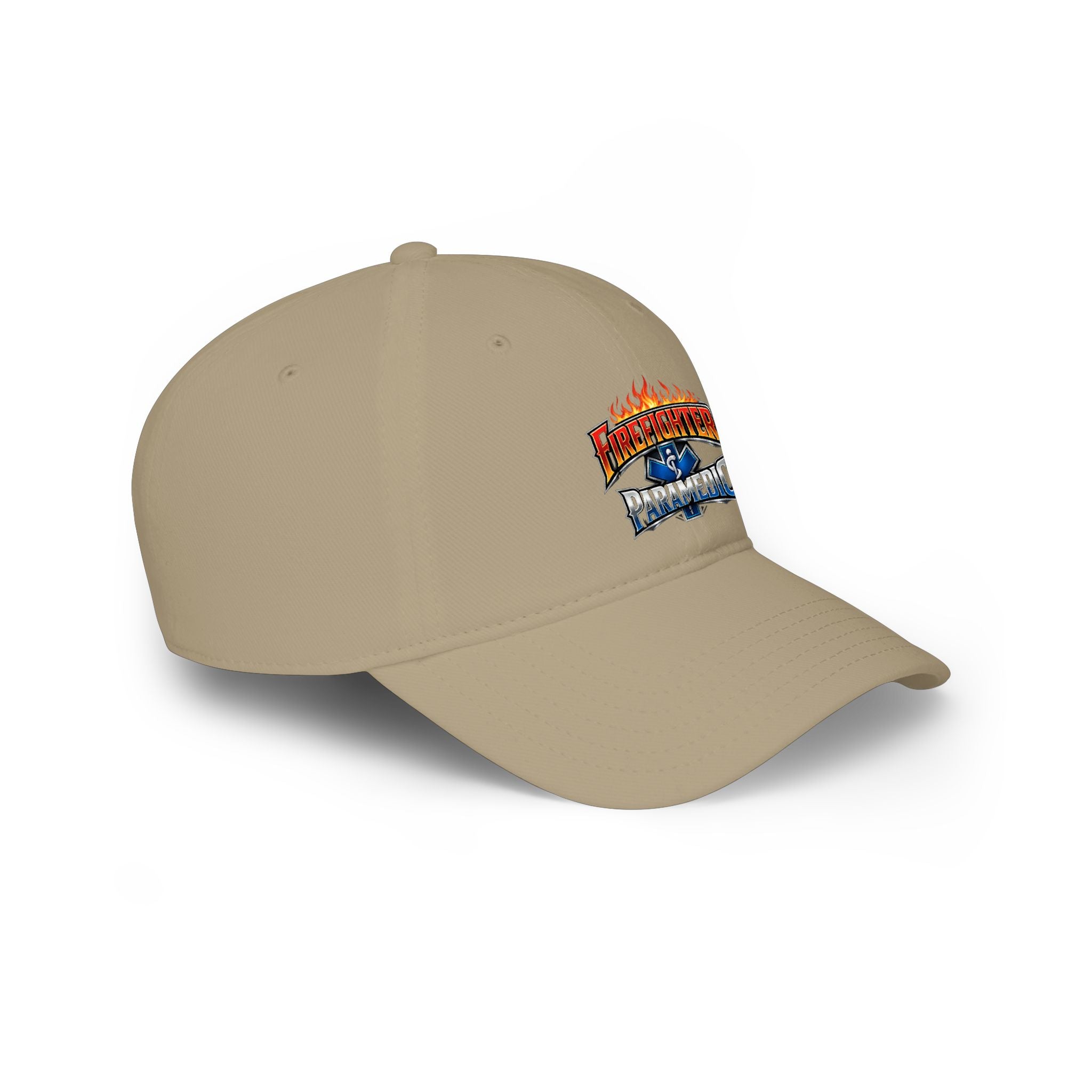 Firefighter Paramedic Cap — Flame Logo Hat for First Responders