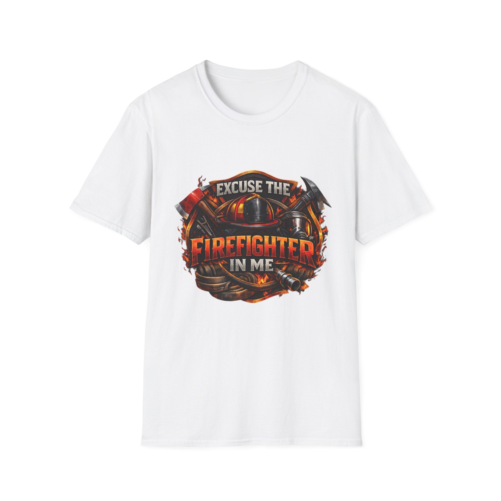 Excuse the Firefighter In Me T-Shirt — Firefighter Pride Graphic Tee