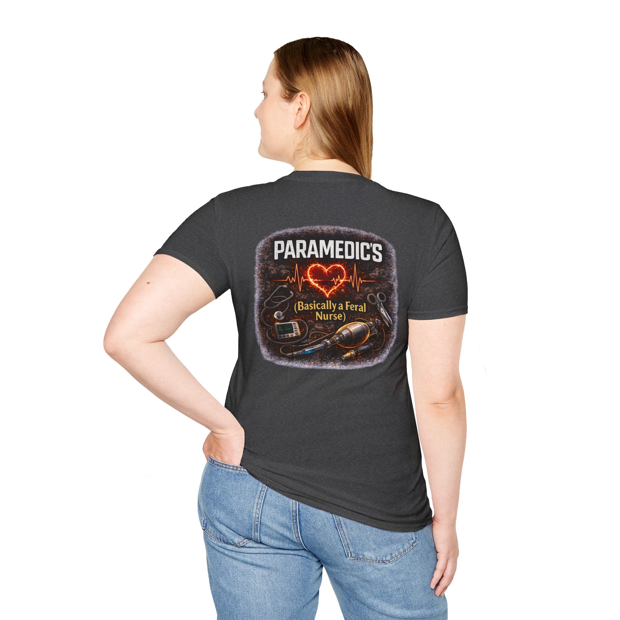 Paramedic T-Shirt — "Paramedic's (Basically a Feral Nurse)" Graphic Tee