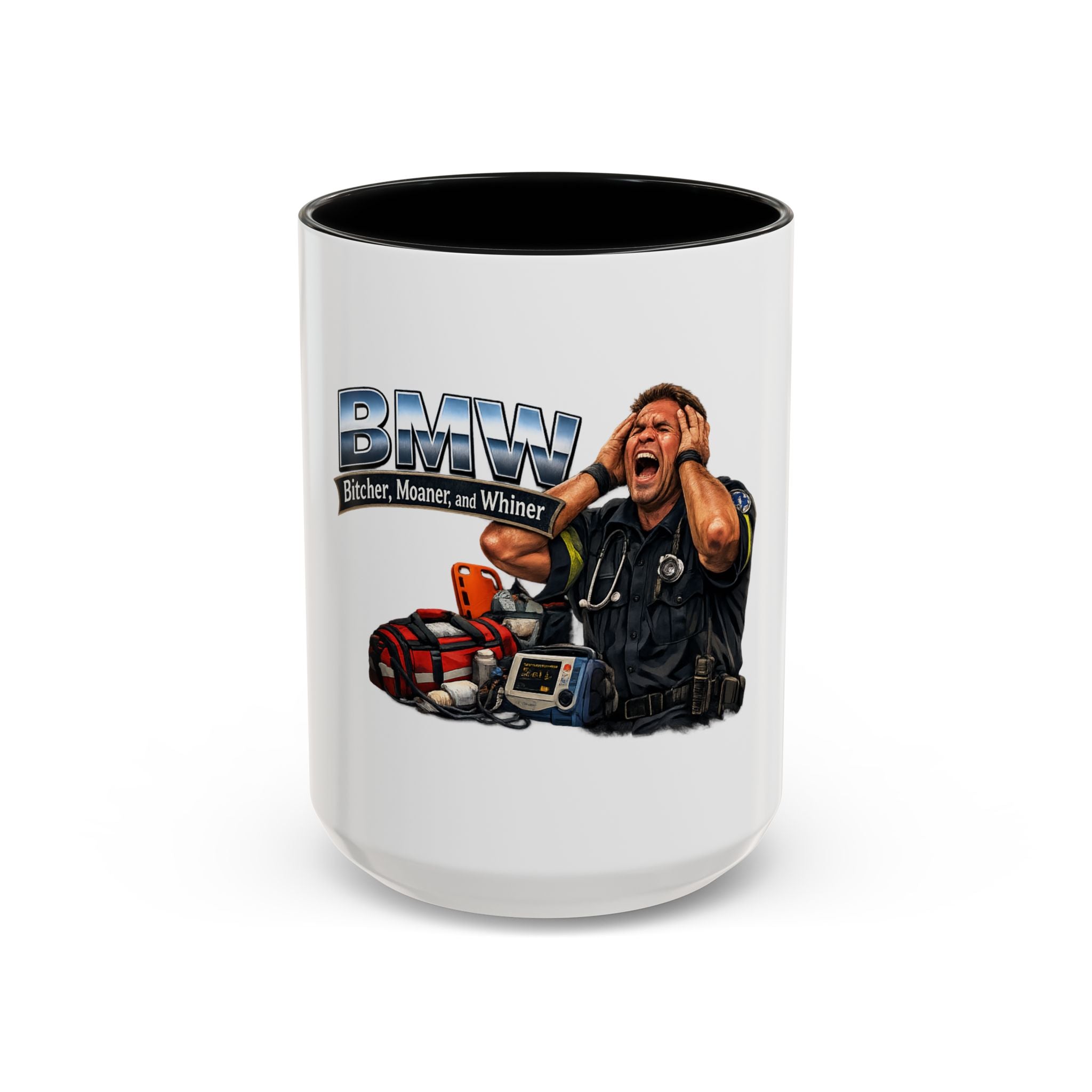 Paramedic Coffee Mug — "Bitter, Manner, and Whiner" EMS Rescue Mug (11/15oz)