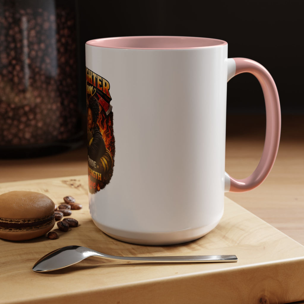 Firefighter Mom Coffee Mug — "Part Pride, Part Strength, All Love" (11/15oz)