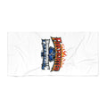 Beach Towel - Firefighter Paramedic Logo Towel (Flame & Badge Rescue Design)