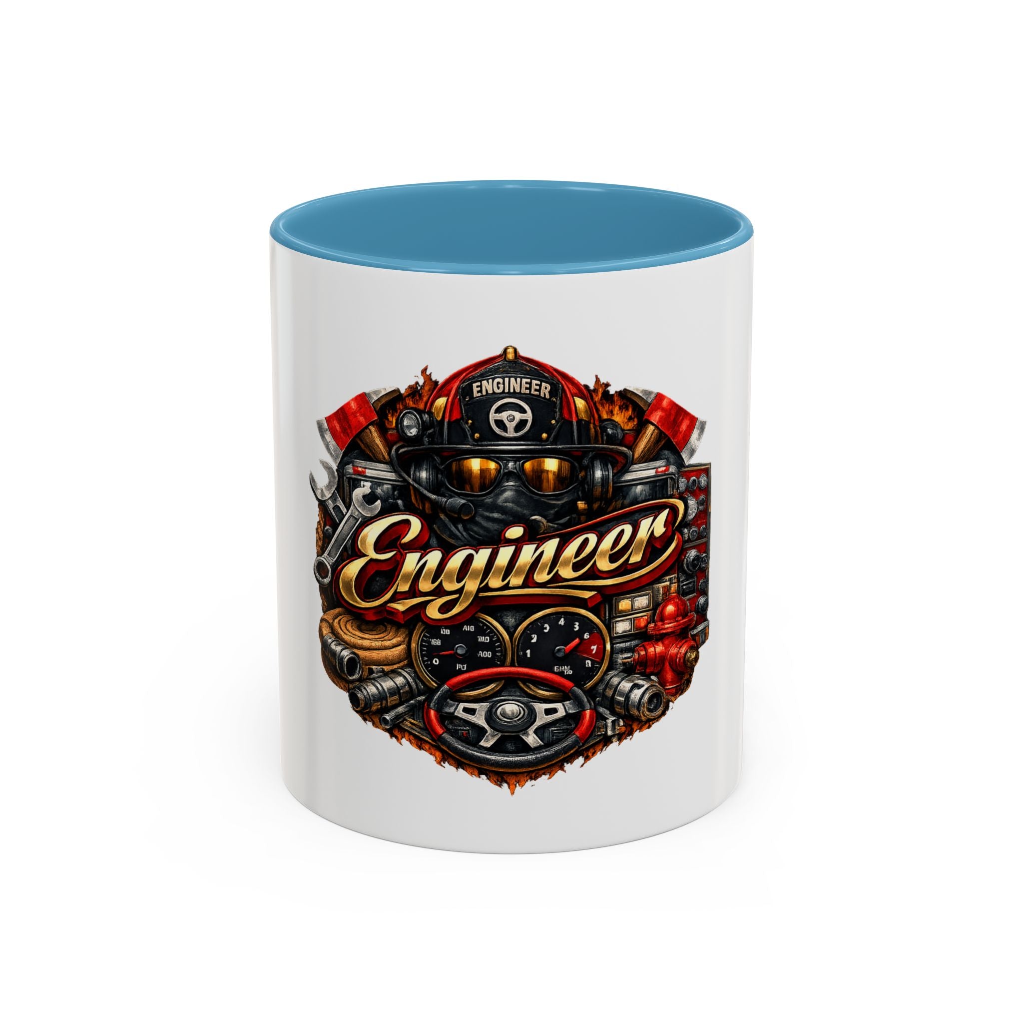 Engineer Coffee Mug — Vintage Mechanic Tools Design (11oz & 15oz Accent)