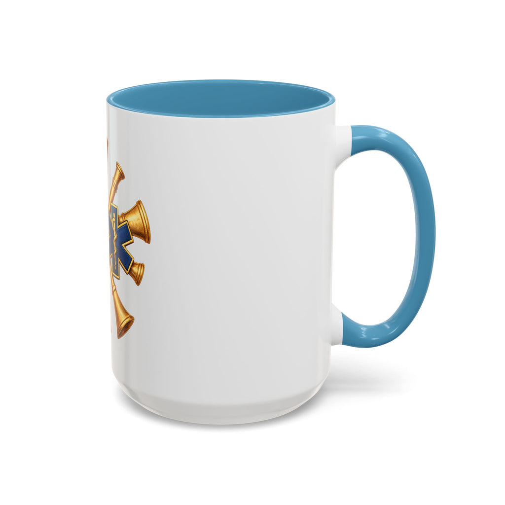 Fire Chief EMS & Firefighter Maltese Cross Coffee Mug — 911 Rescue Medical Emblem Accent Mug