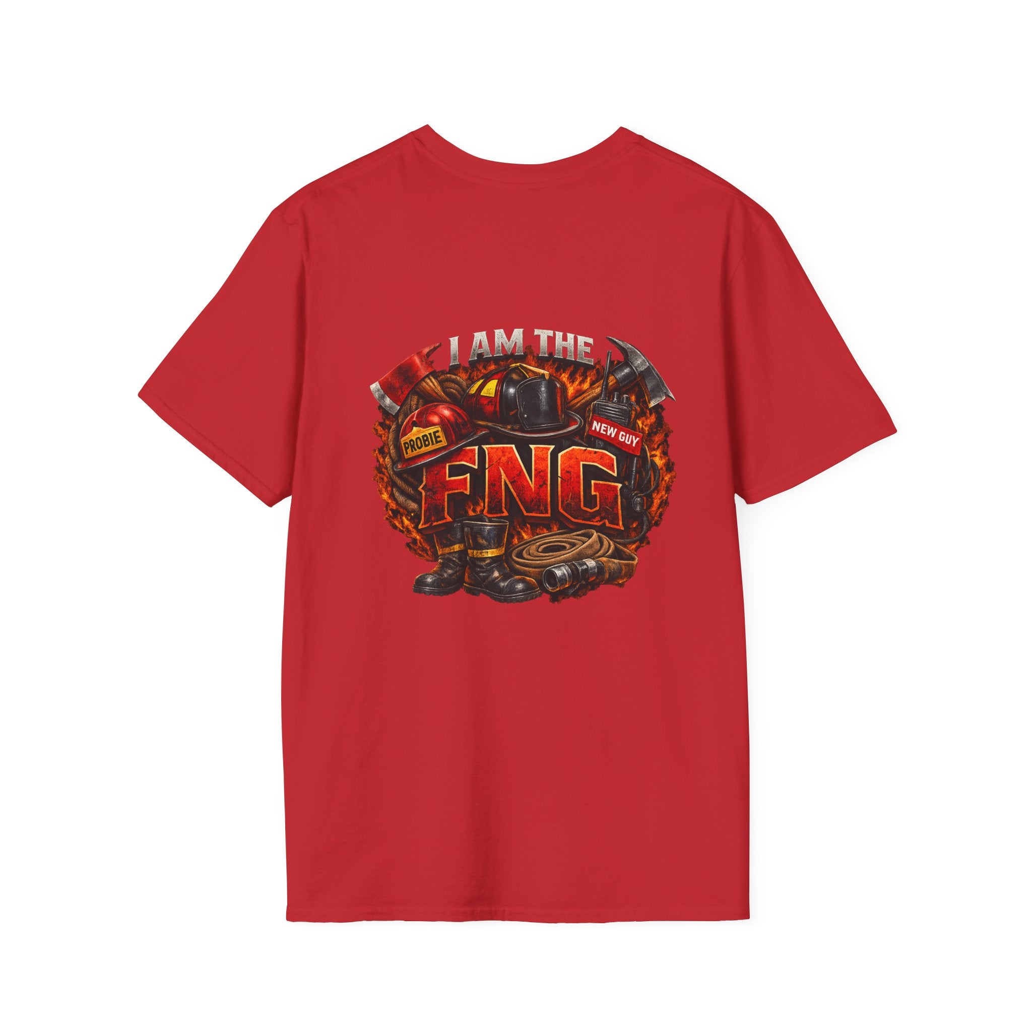 T-Shirt — Vintage Firefighter Graphic (I am the FNG)