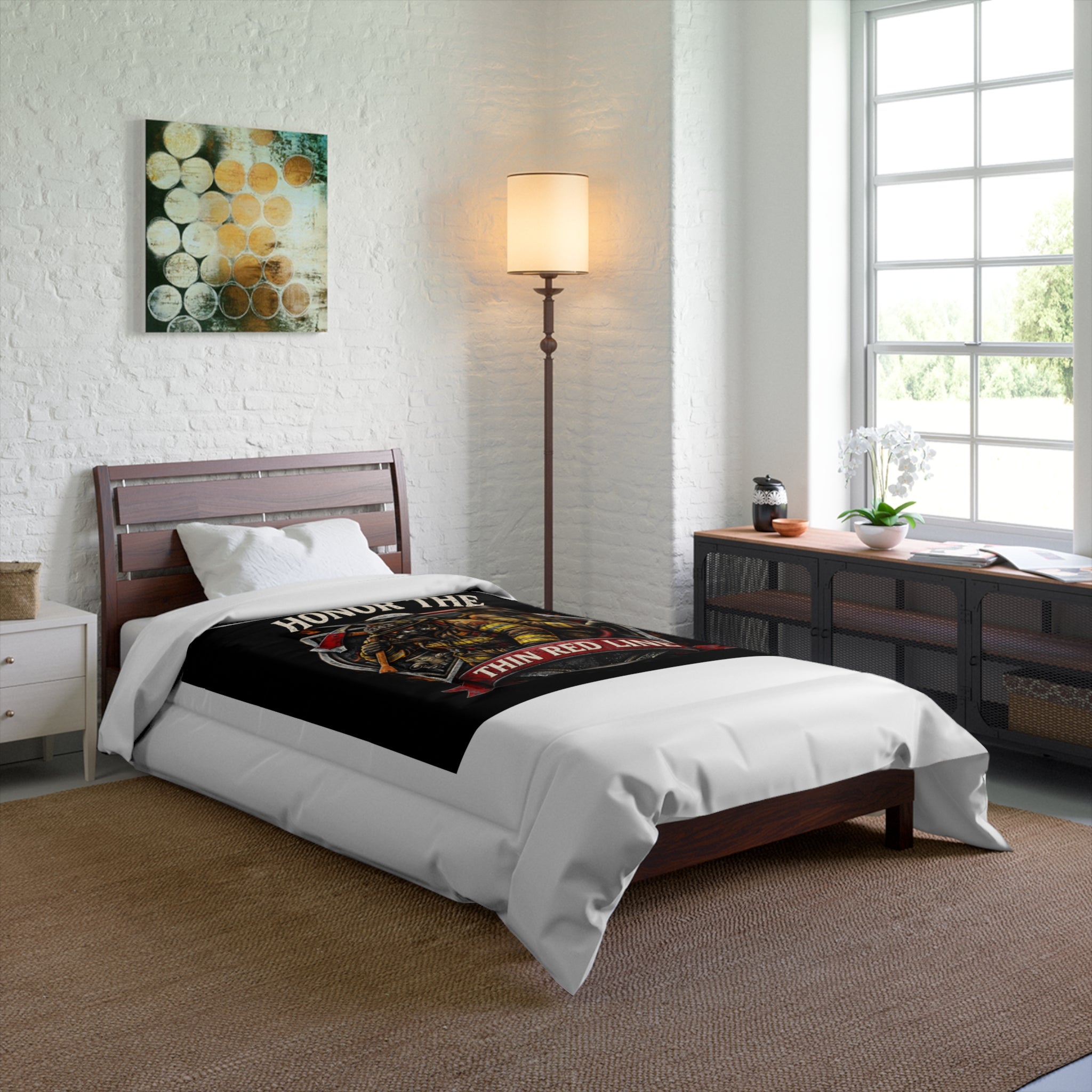 Comforter – Honor the Thin Red Line Firefighter Tribute Comforter