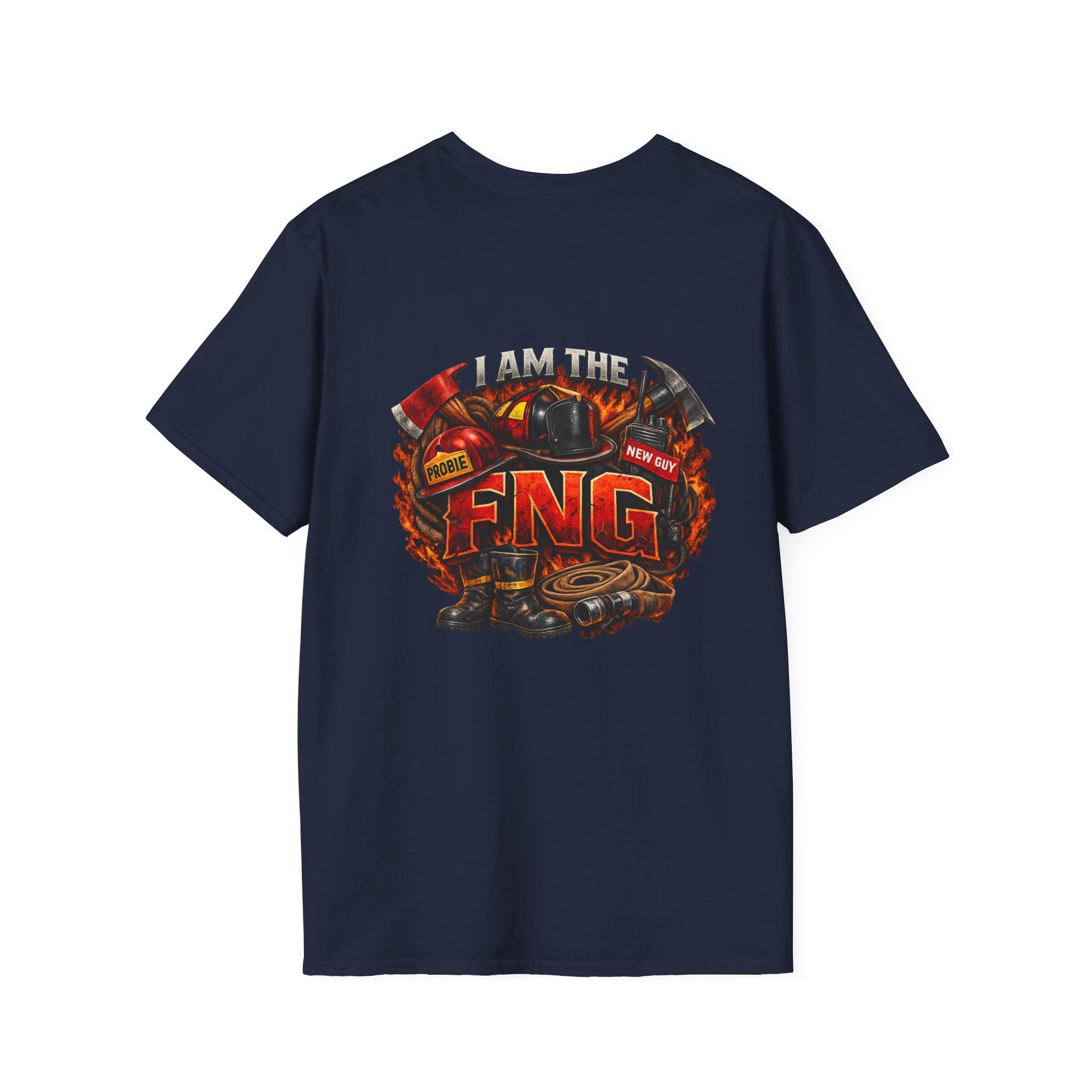 T-Shirt — Vintage Firefighter Graphic (I am the FNG)