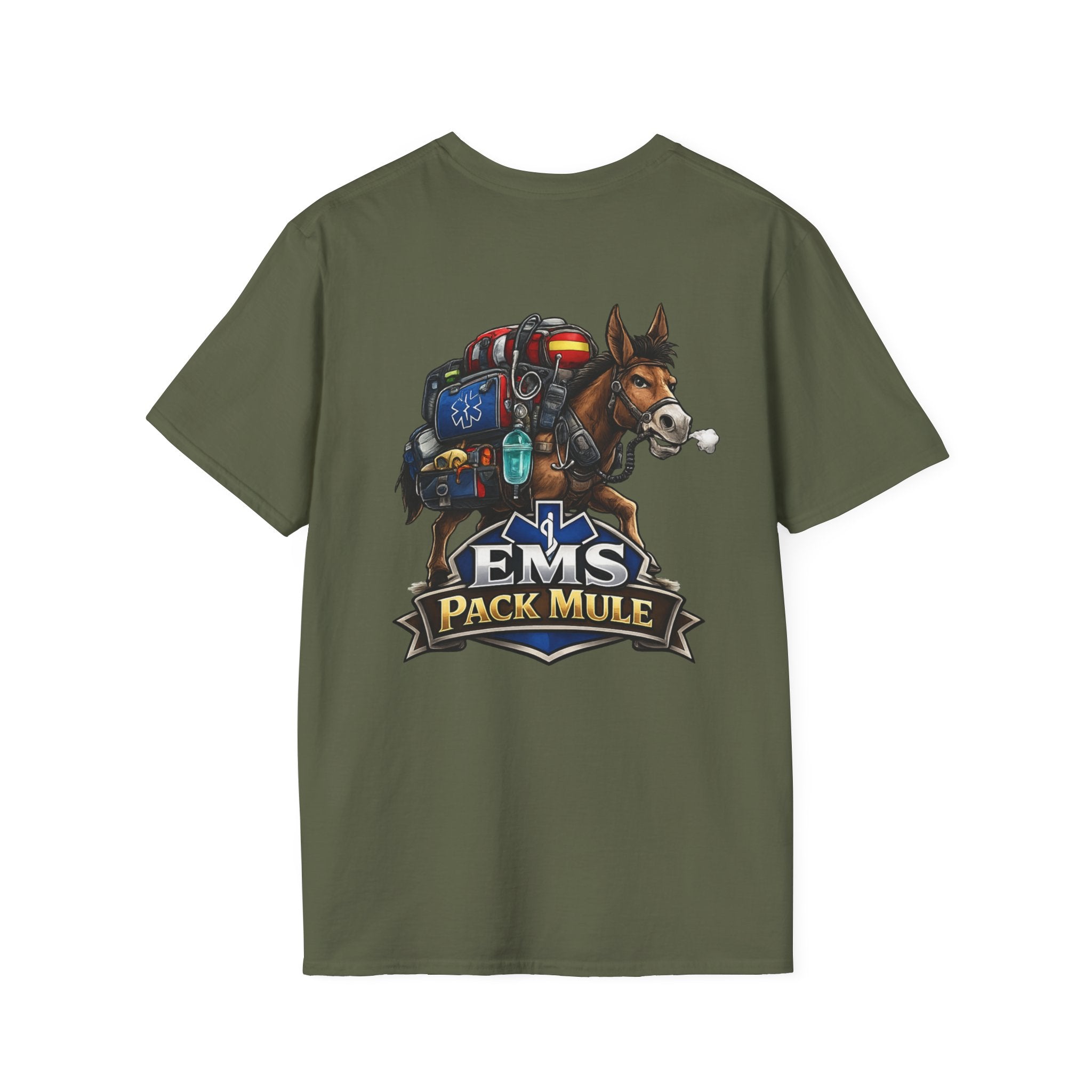 EMS Pack Mule EMS & Firefighter Humor T-Shirt