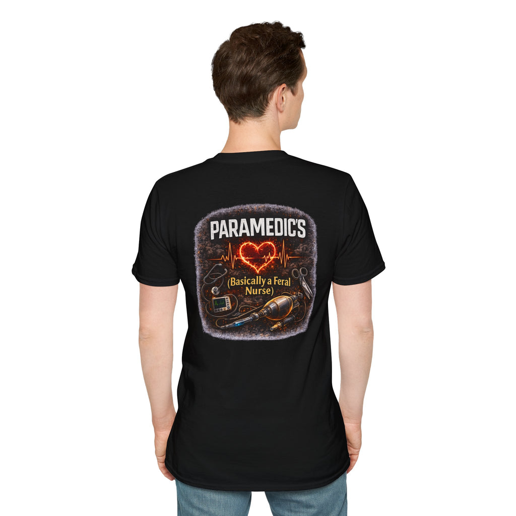 Paramedic T-Shirt — "Paramedic's (Basically a Feral Nurse)" Graphic Tee