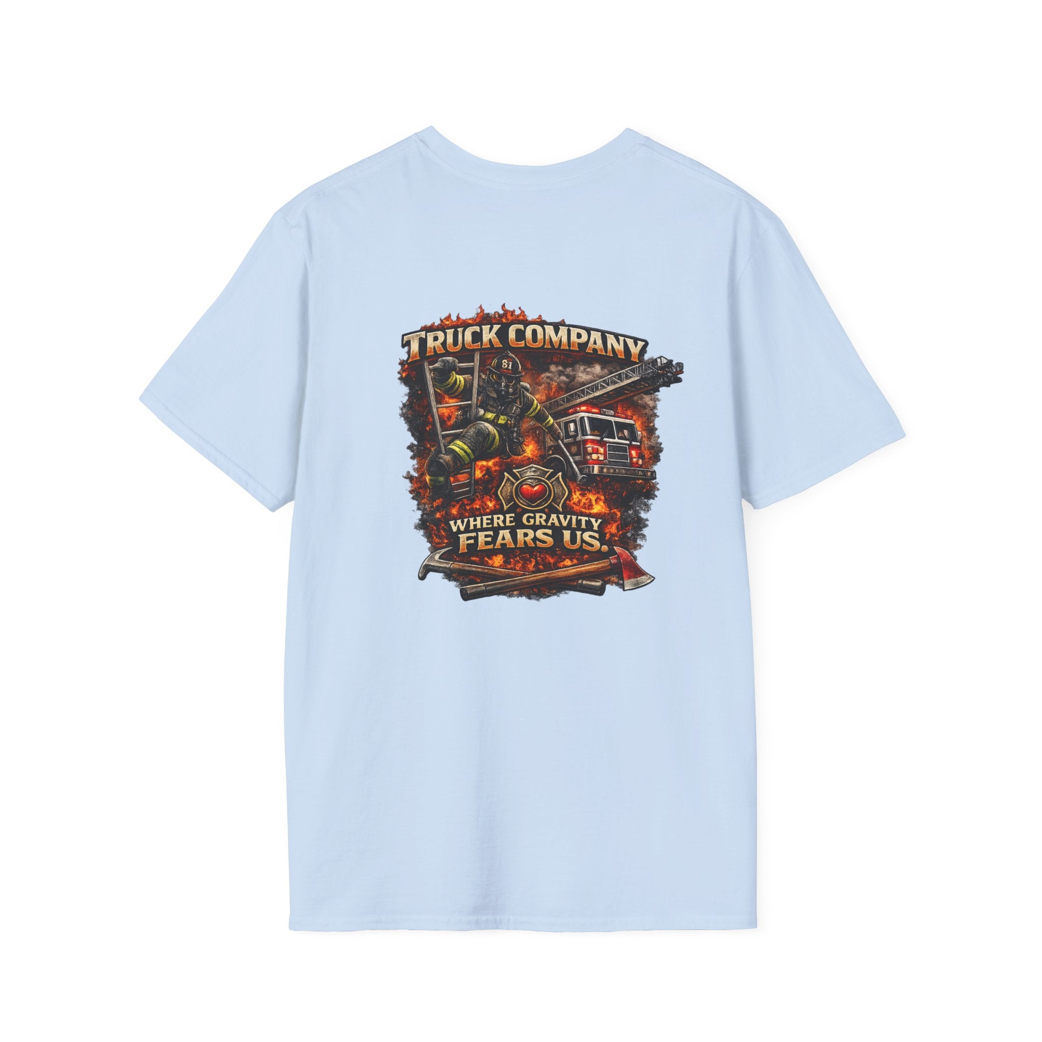Truck Company T‑Shirt — 'Where Gravity Fears Us'