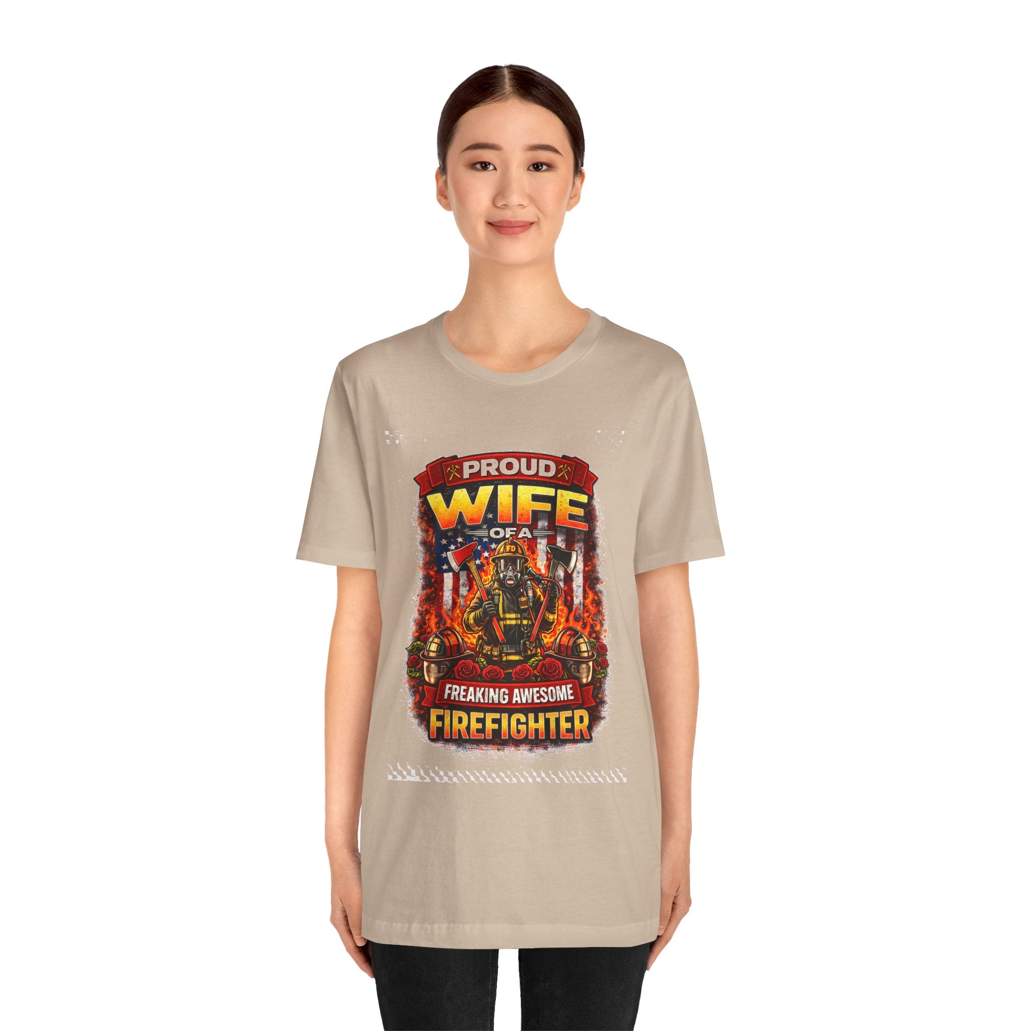 Proud Wife of a Freaking Awesome Firefighter T-Shirt