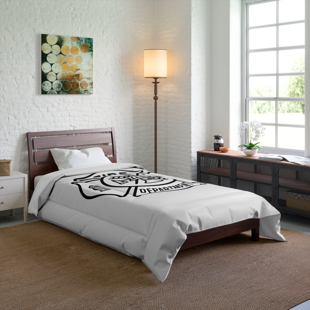 Fire Department Comforter - Maltese Cross Firefighter Bedding