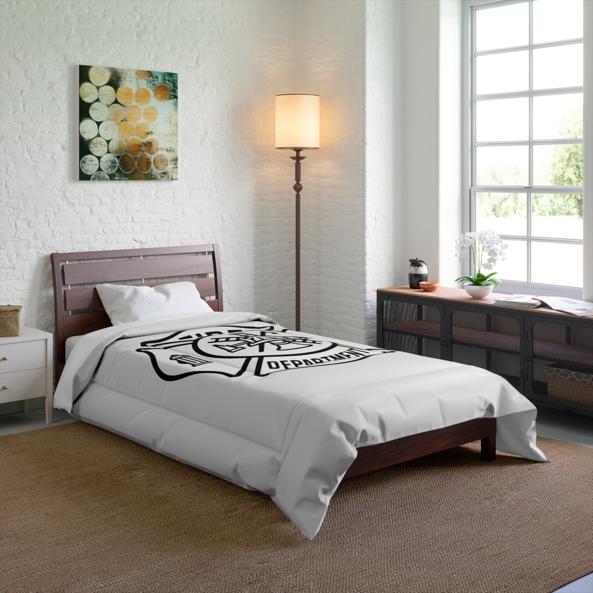 Fire Department Comforter - Maltese Cross Firefighter Bedding