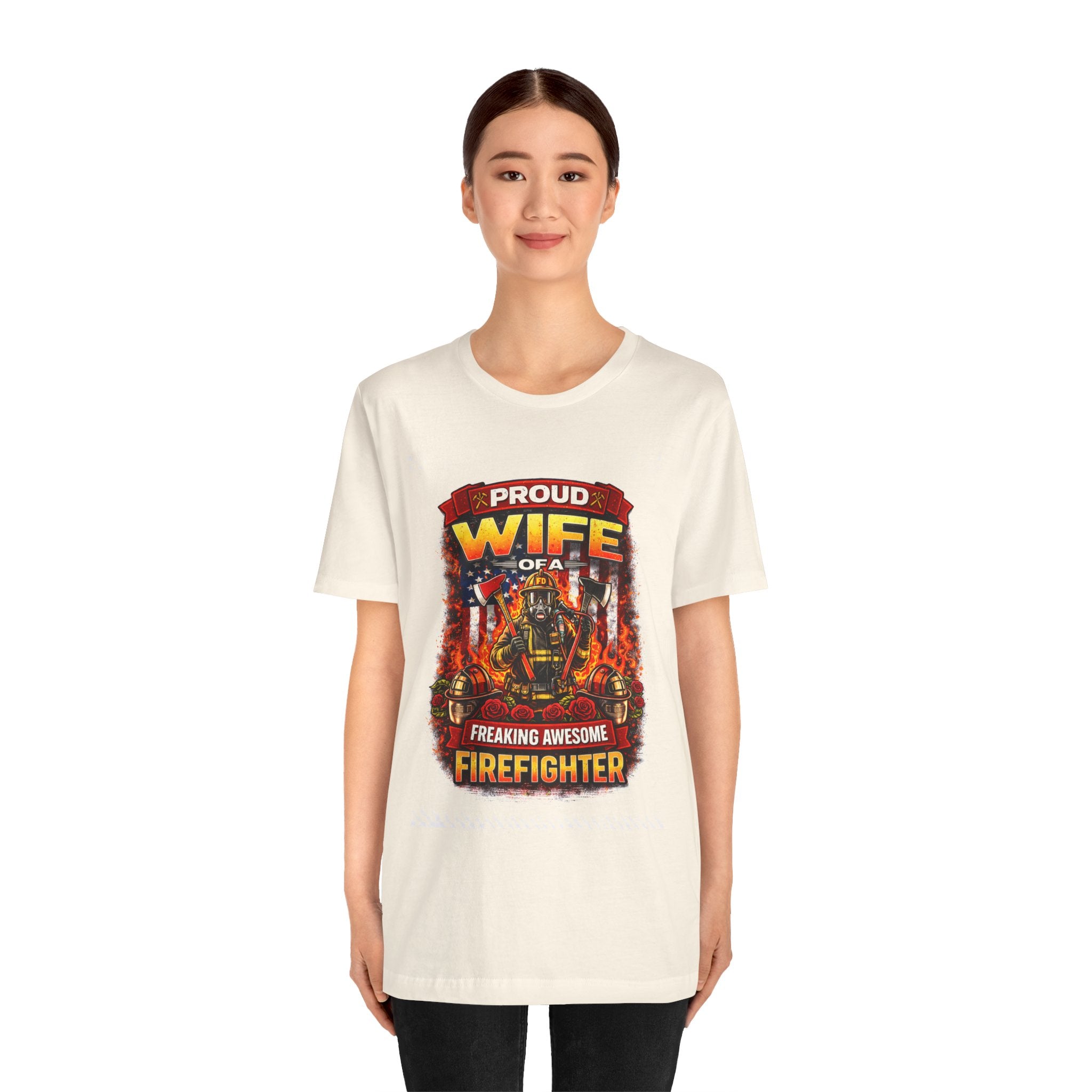 Proud Wife of a Freaking Awesome Firefighter T-Shirt