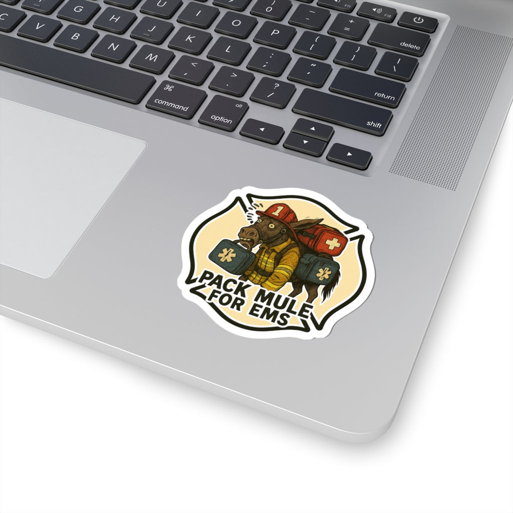 Pack Mule for EMS Kiss-Cut Sticker — Funny Paramedic / EMT Medical Rescue Decal