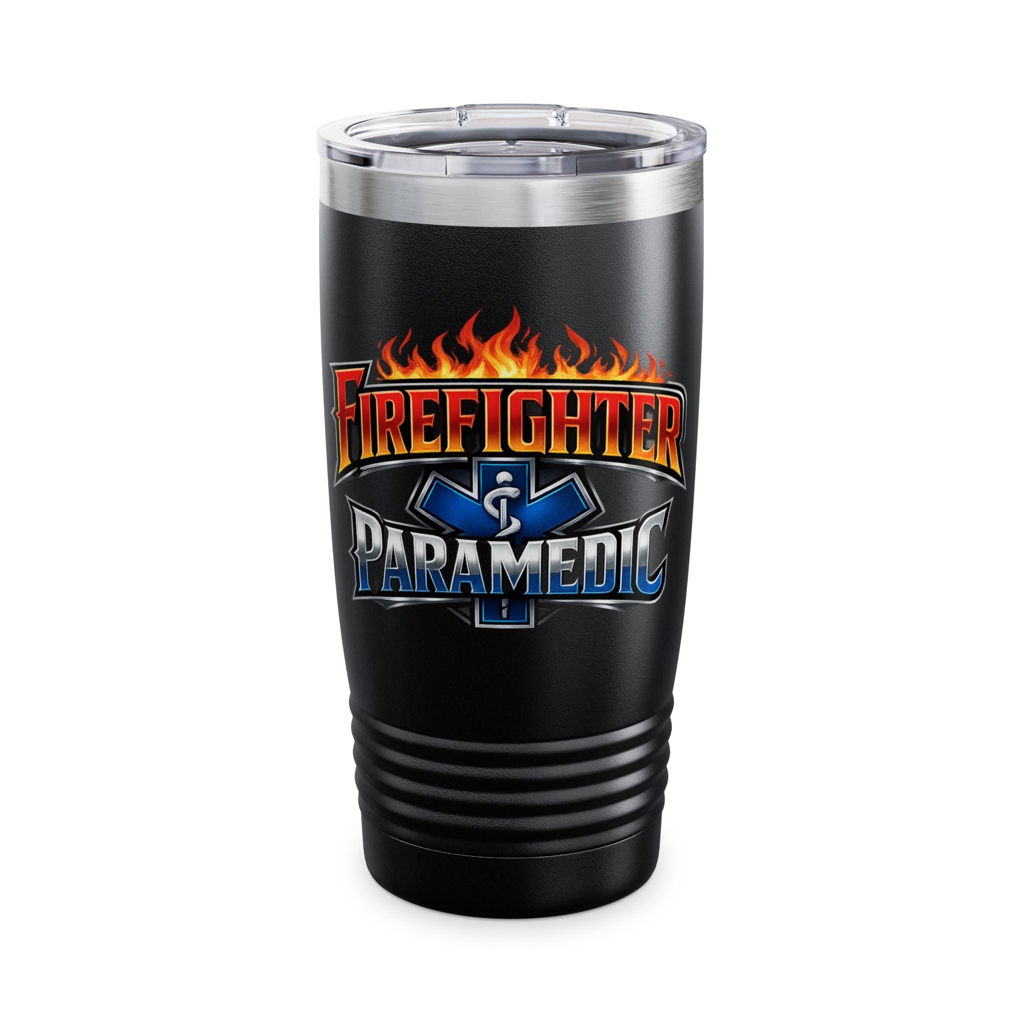 Firefighter Paramedic 20oz Stainless Tumbler – Insulated Ringneck Travel Cup