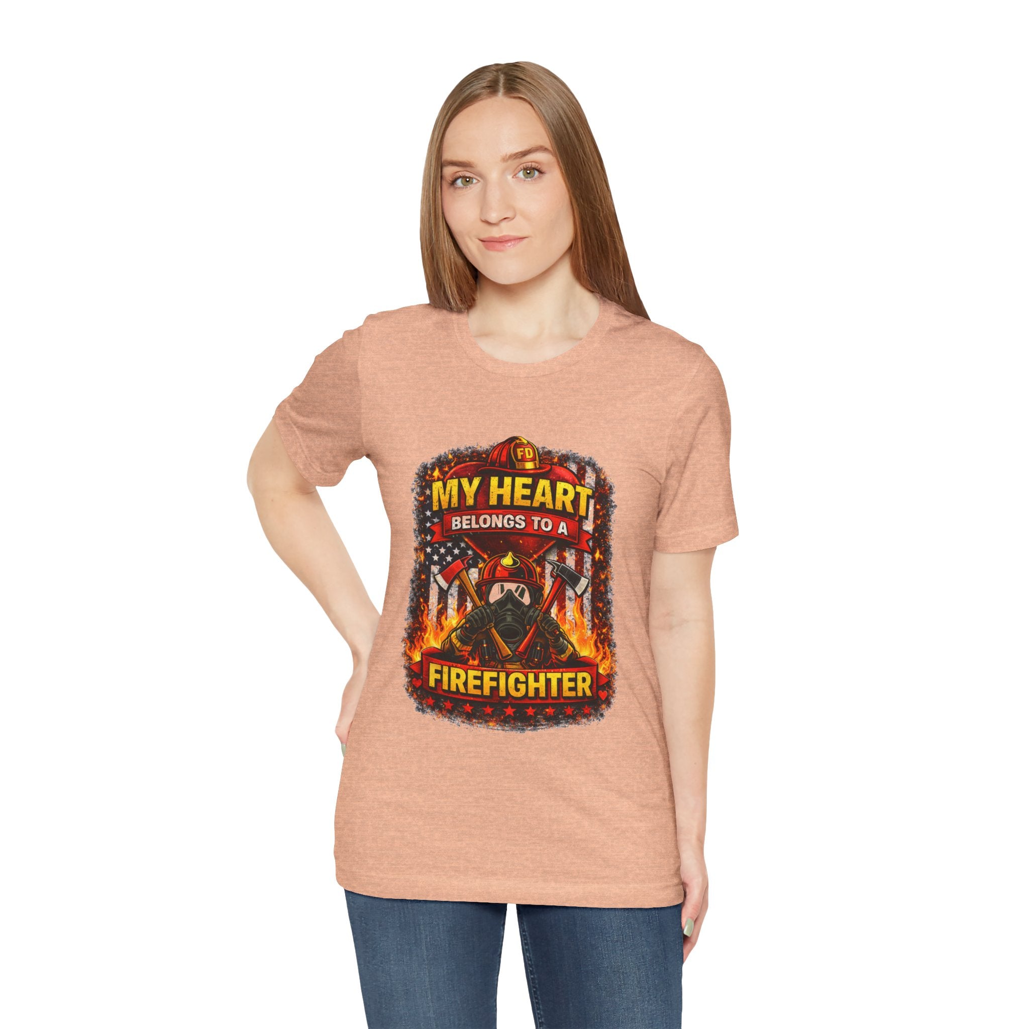 My Heart Belongs to a Firefighter T-Shirt