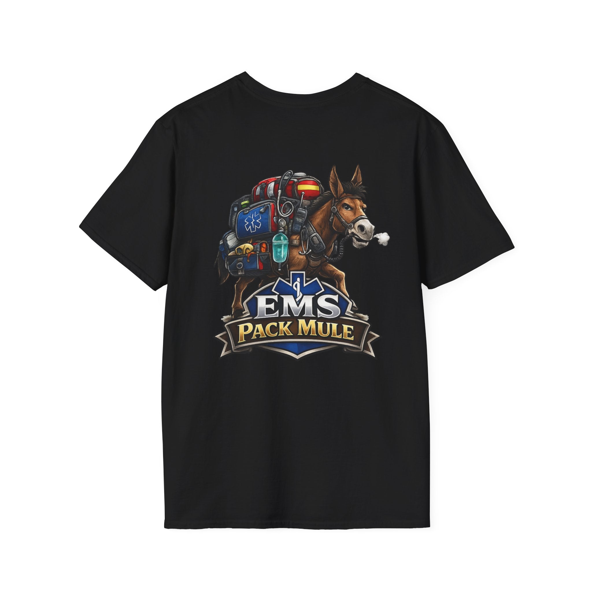 EMS Pack Mule EMS & Firefighter Humor T-Shirt