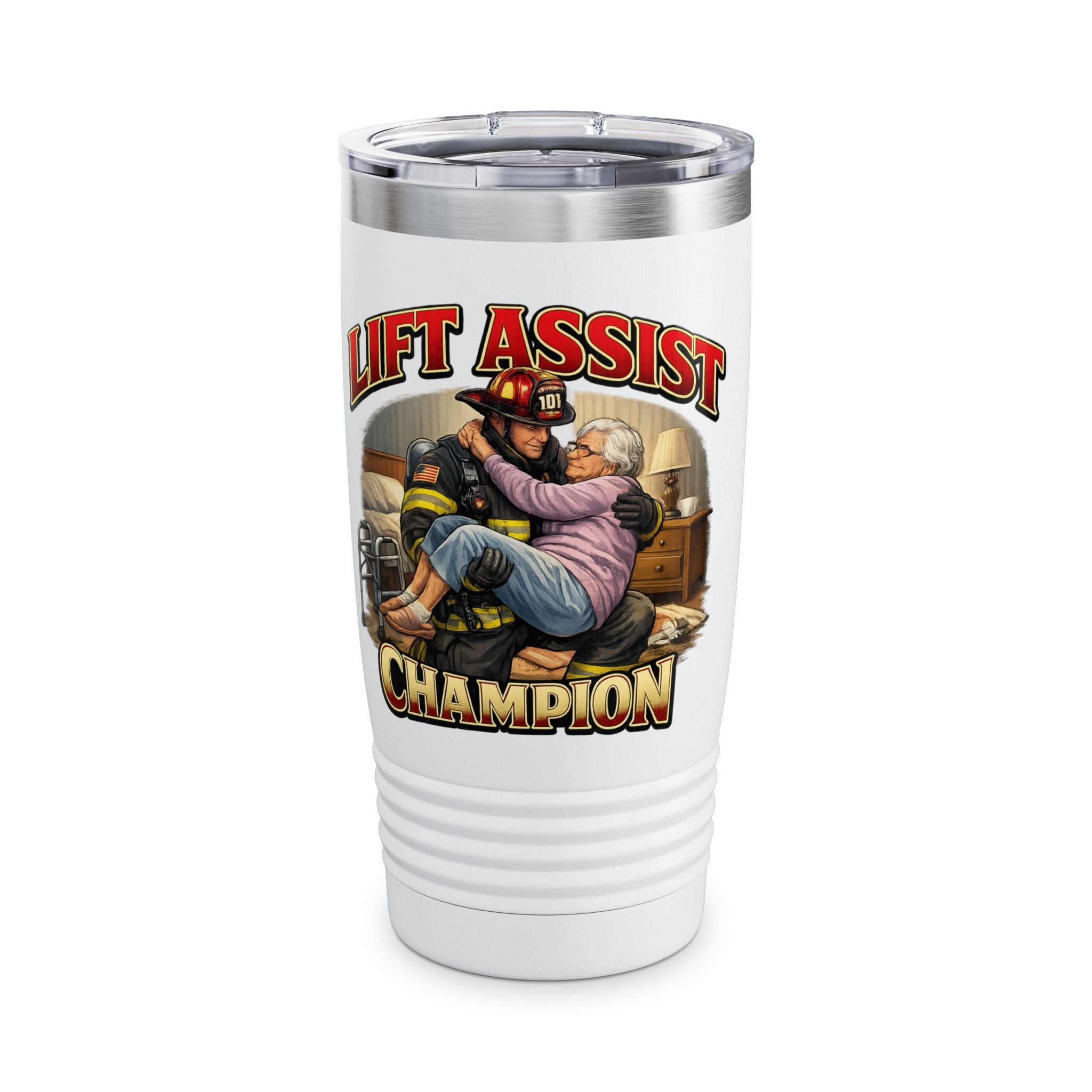 Lift Assist Champion 20oz Tumbler – Firefighter Caregiver Tribute