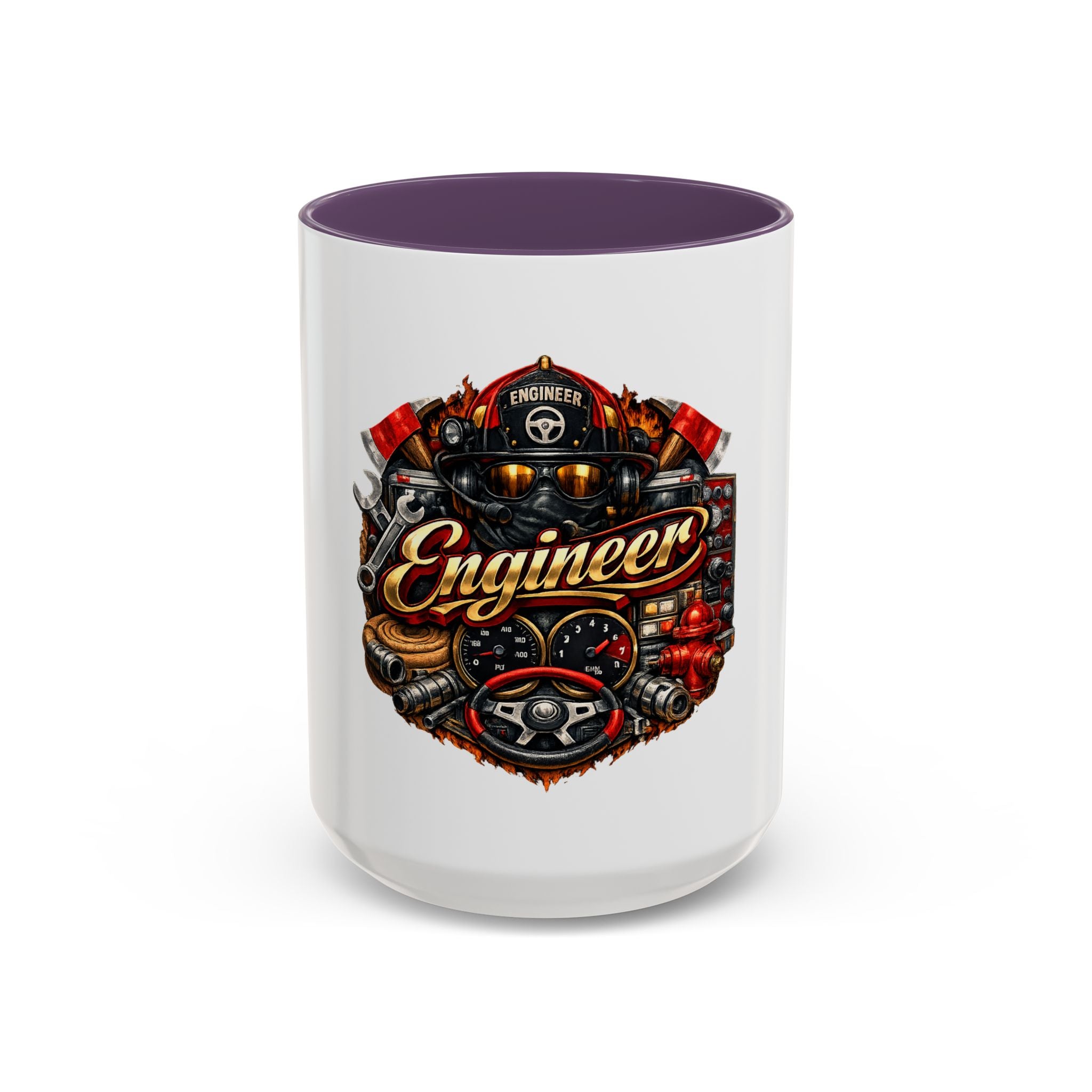 Engineer Coffee Mug — Vintage Mechanic Tools Design (11oz & 15oz Accent)