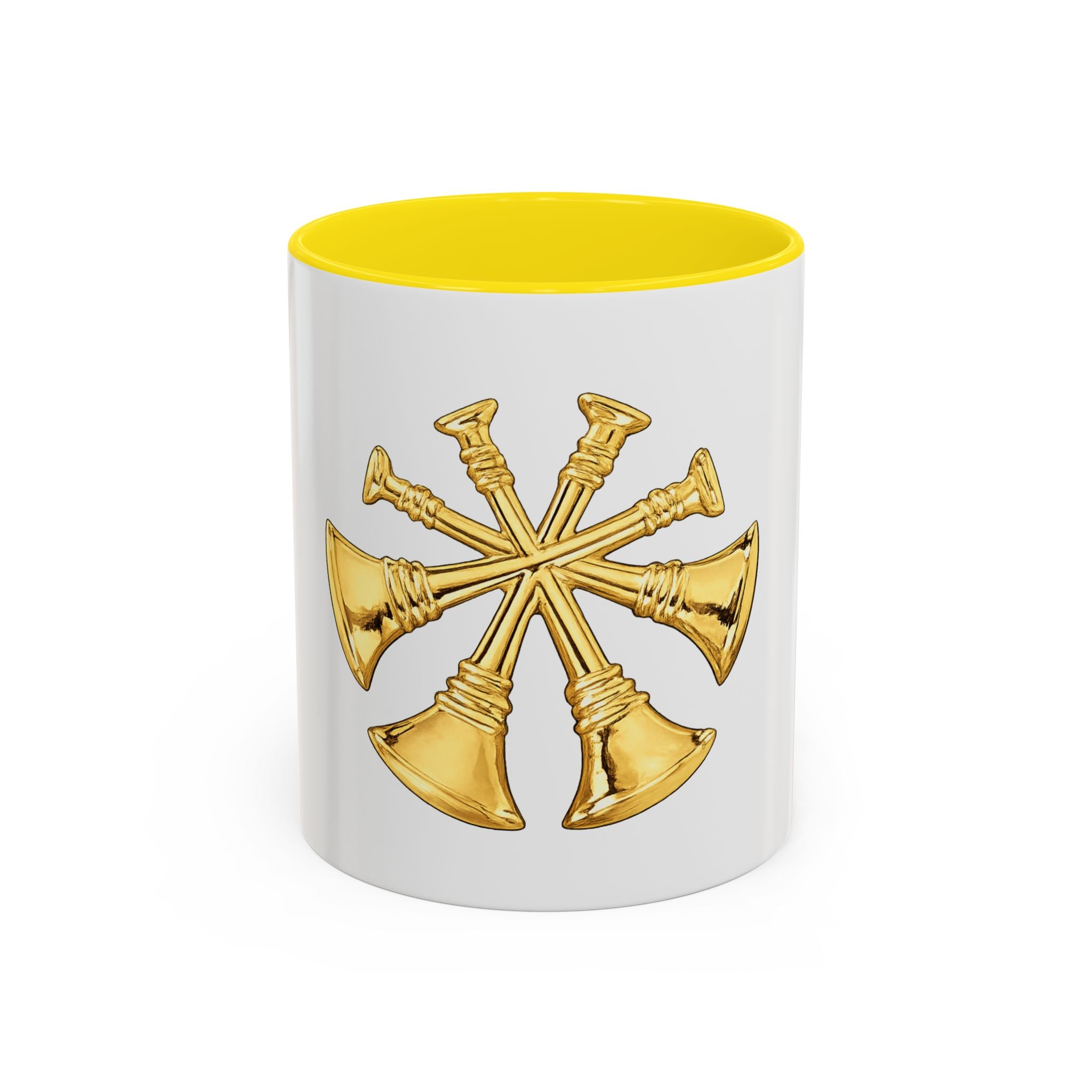 Deputy/Assistant Fire Chief Accent Coffee Mug — Firefighter Rank Insignia (11/15 oz)