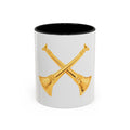 Battalion Chief Firefighter Coffee Mug — Crossed Bugles Rank Accent Mug (11/15 oz)