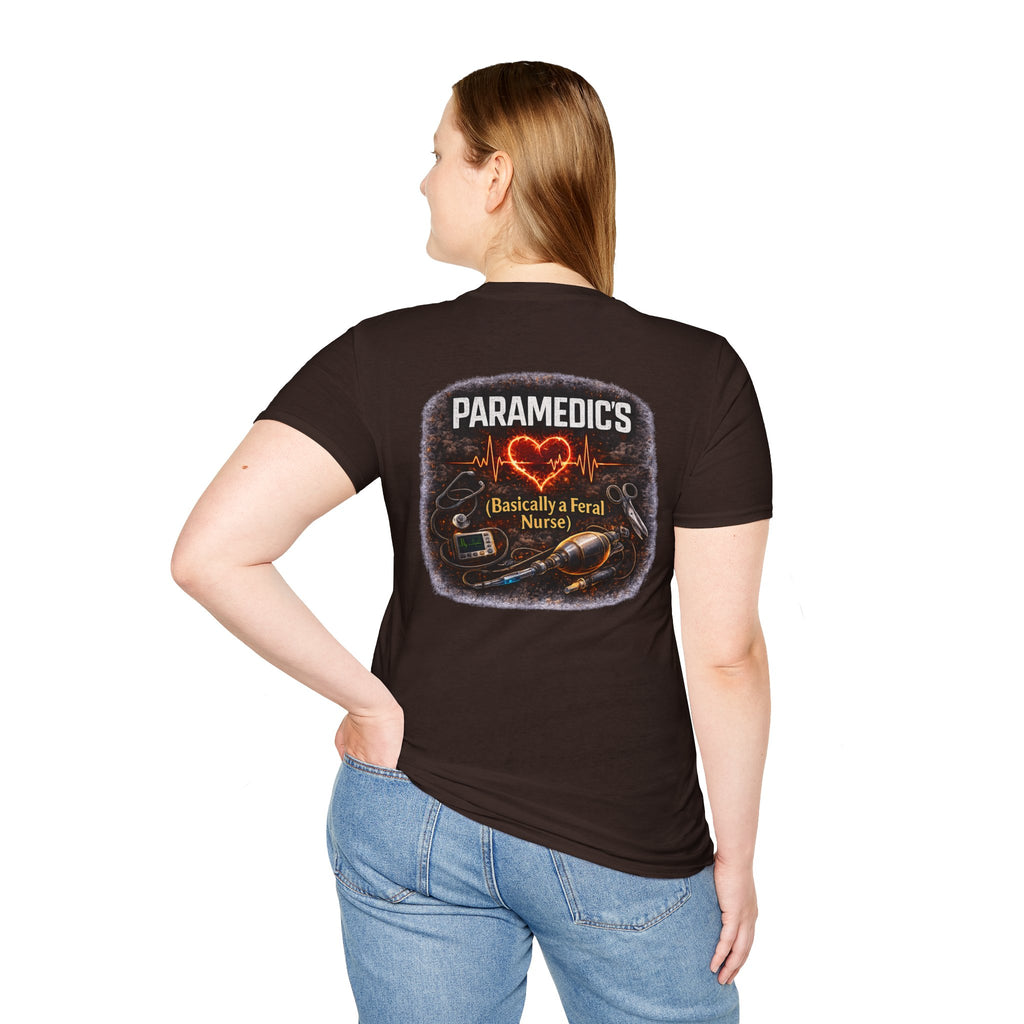 Paramedic T-Shirt — "Paramedic's (Basically a Feral Nurse)" Graphic Tee