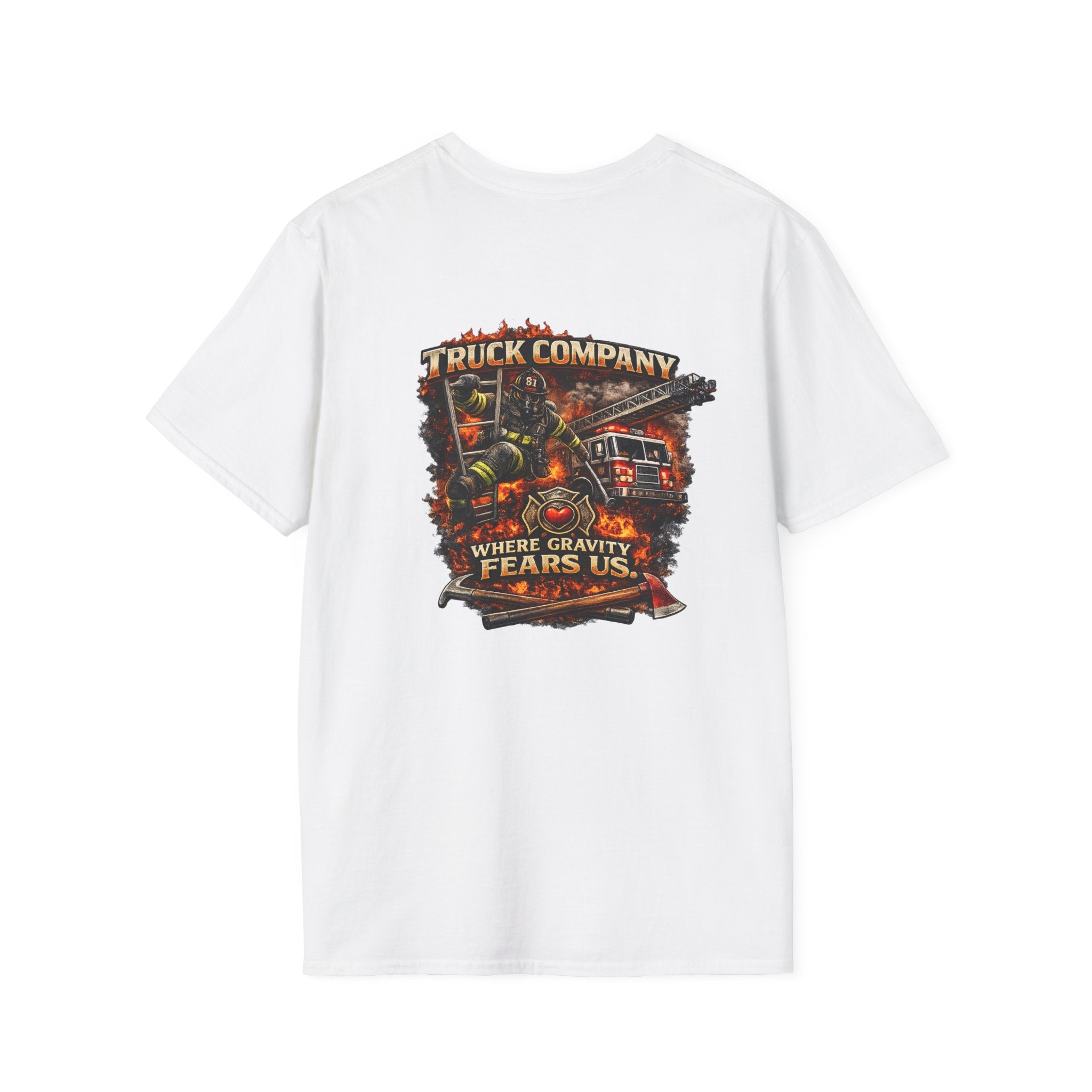 Truck Company T‑Shirt — 'Where Gravity Fears Us'