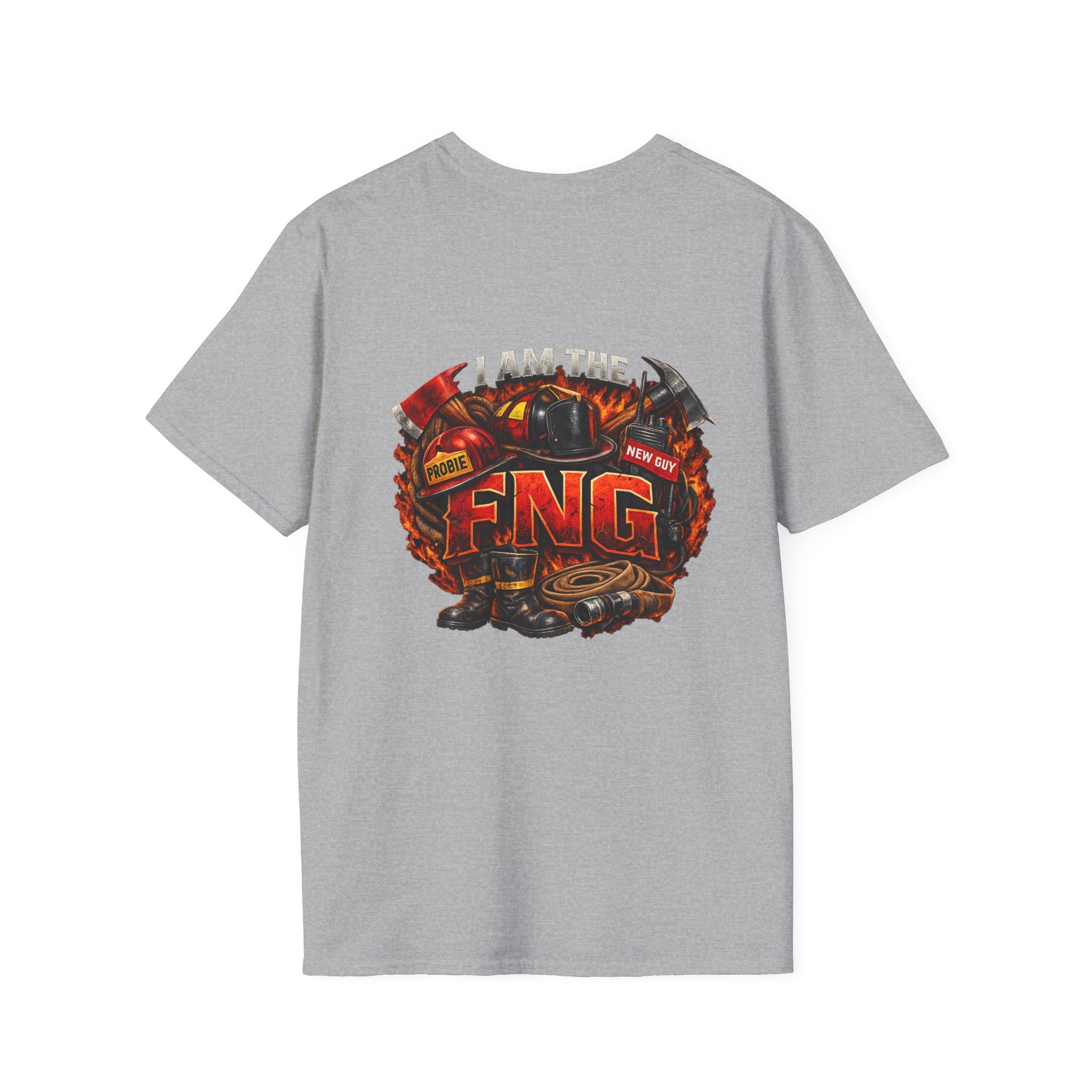 T-Shirt — Vintage Firefighter Graphic (I am the FNG)