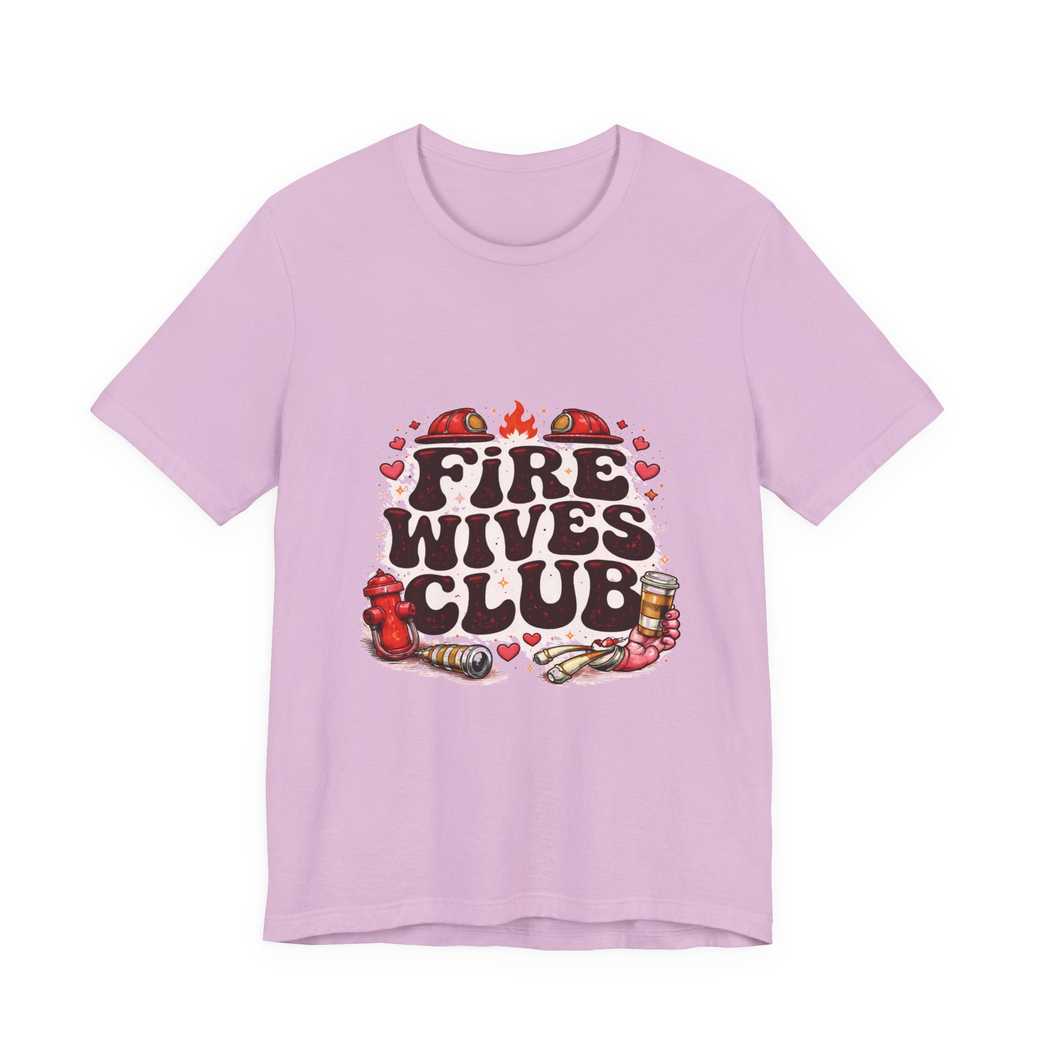 Fire Wives Club T-Shirt — Cute Firefighter Wife Graphic Tee