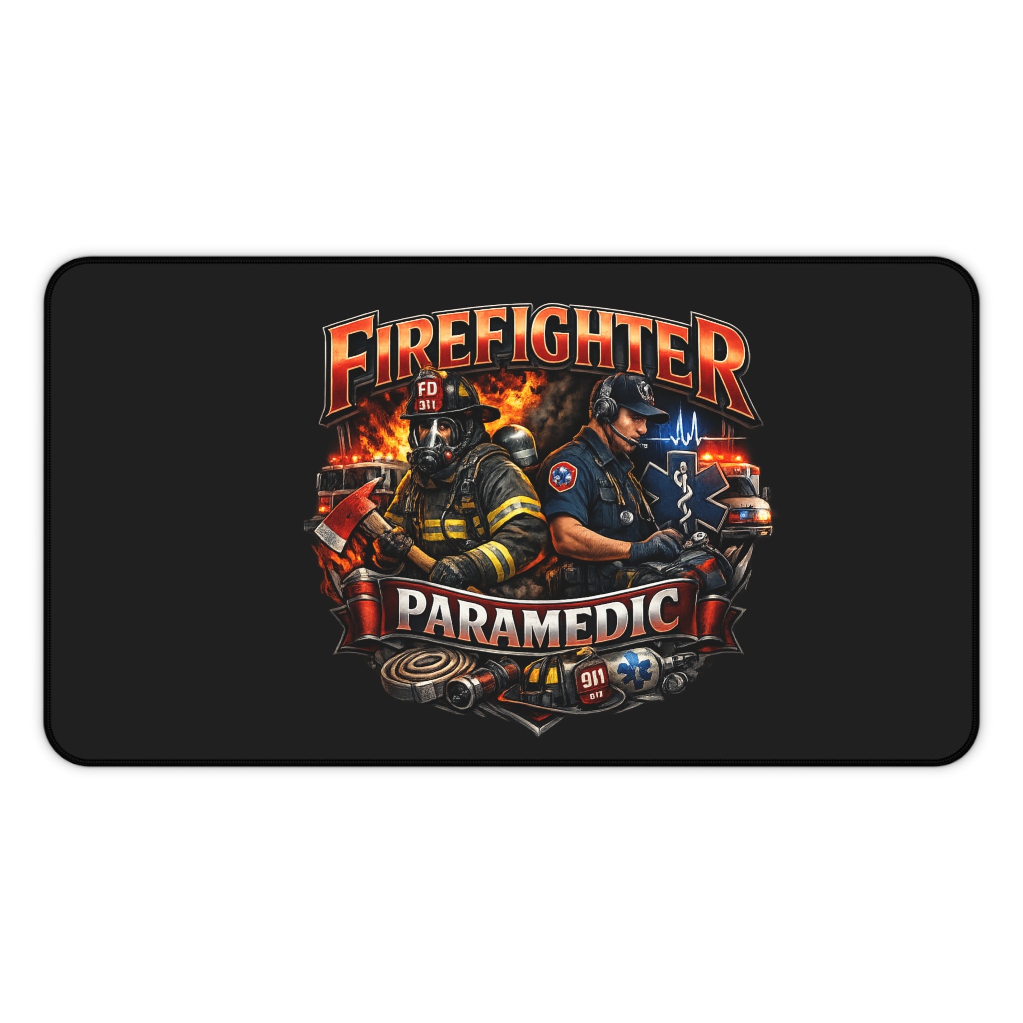 Firefighter Paramedic Desk Mat