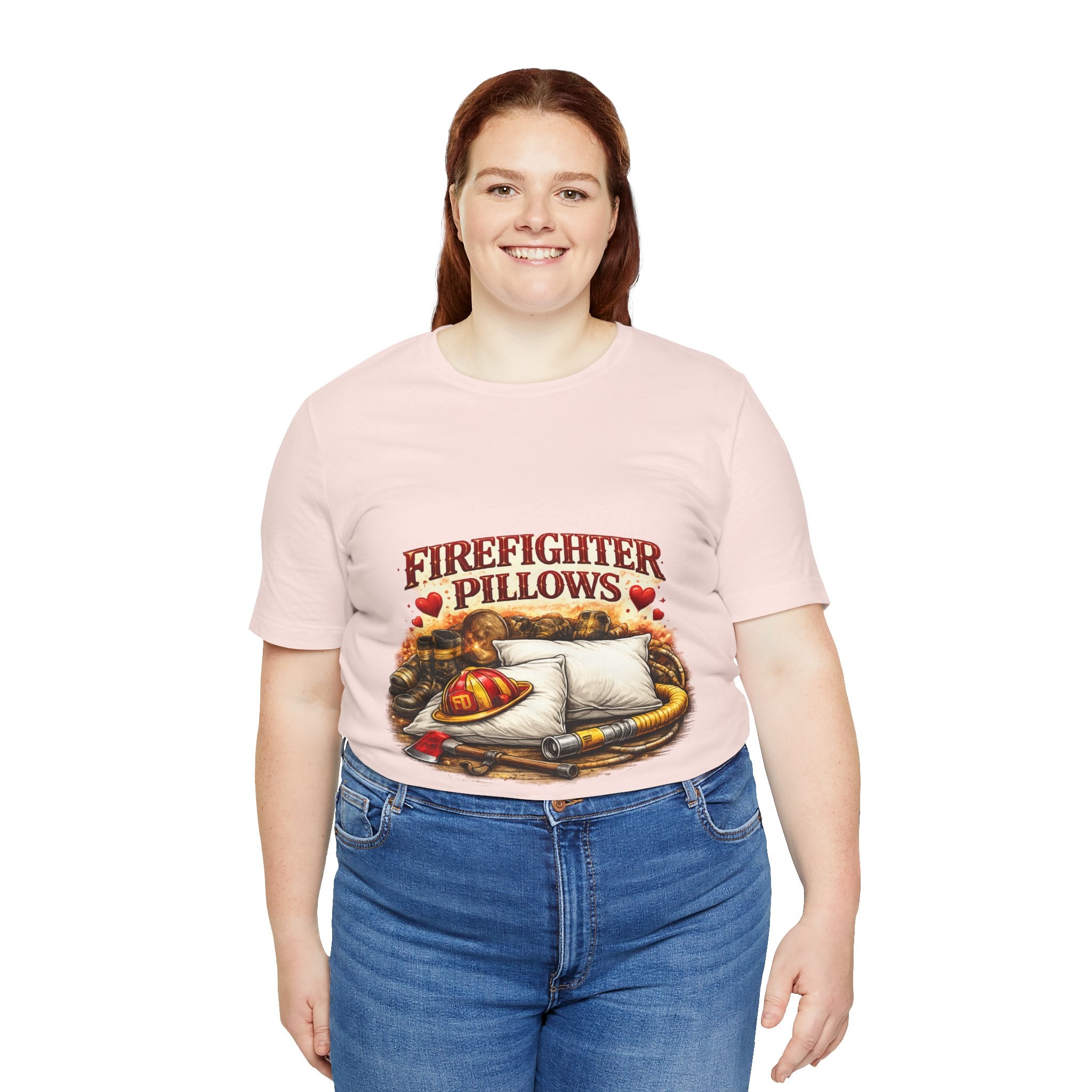Firefighter Pillows T-Shirt – Funny Firefighter Gift Tee