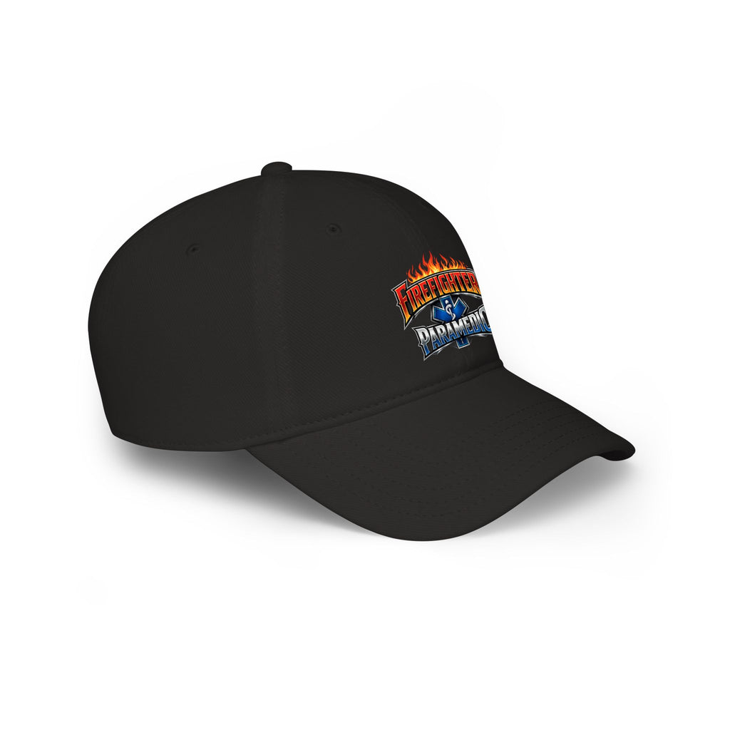 Firefighter Paramedic Cap — Flame Logo Hat for First Responders