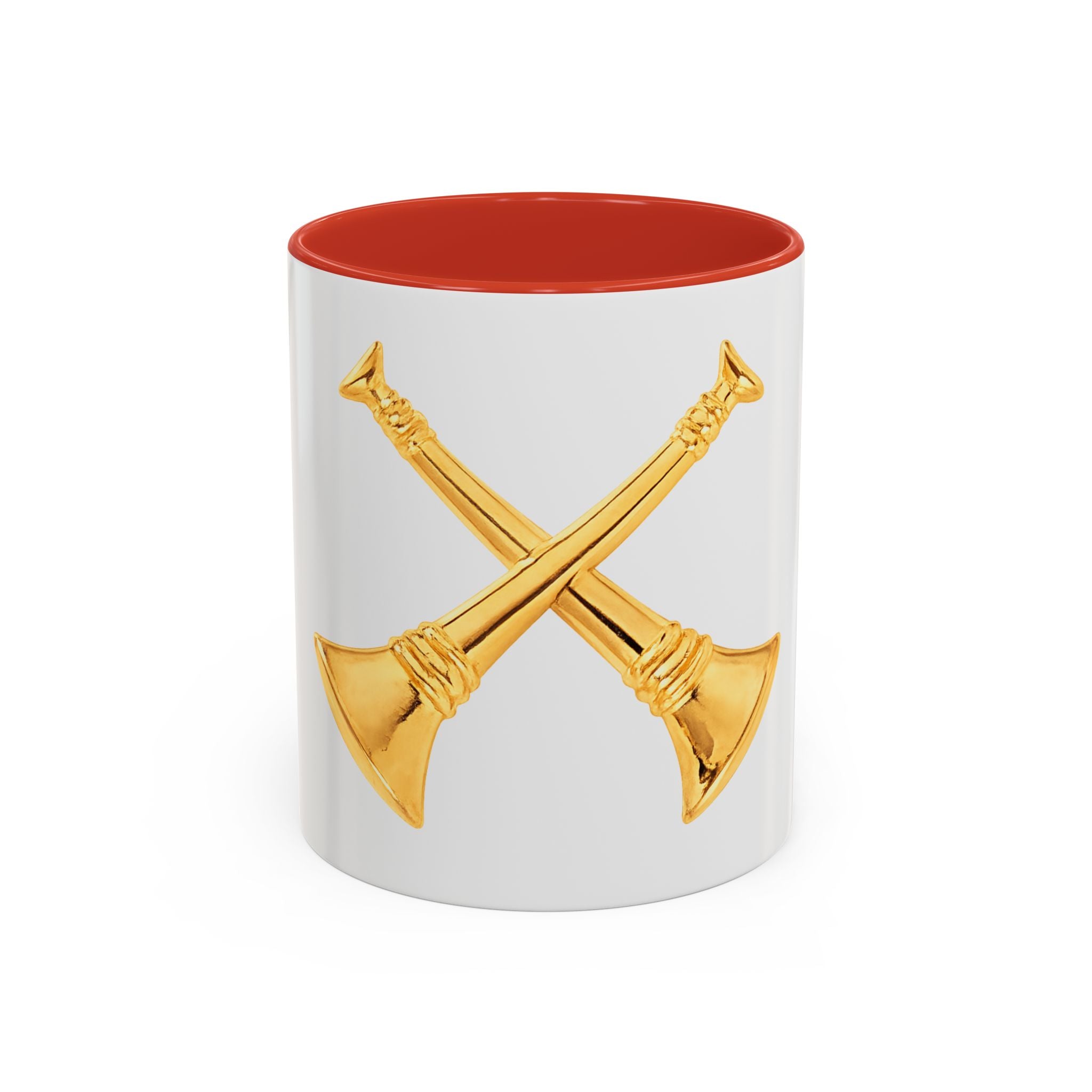 Battalion Chief Collar Insignia Accent Coffee Mug — Firefighter Rank Design (11/15oz)