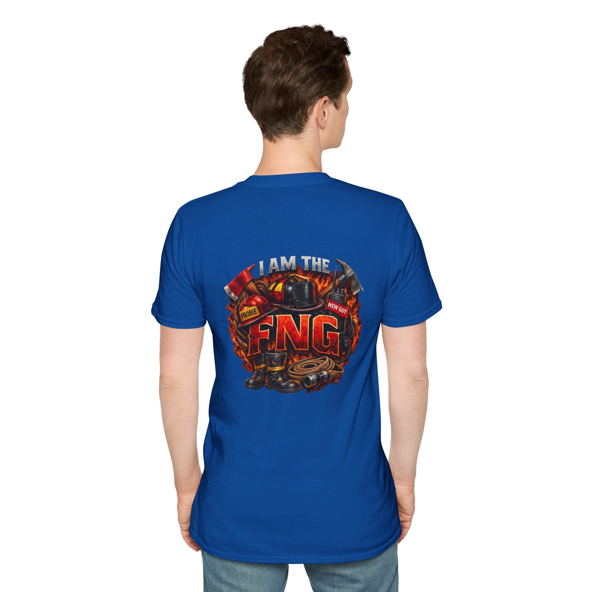 T-Shirt — Vintage Firefighter Graphic (I am the FNG)