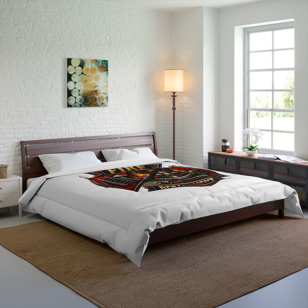 Fire Department Comforter – Maltese Cross Firefighter Emblem Bedding