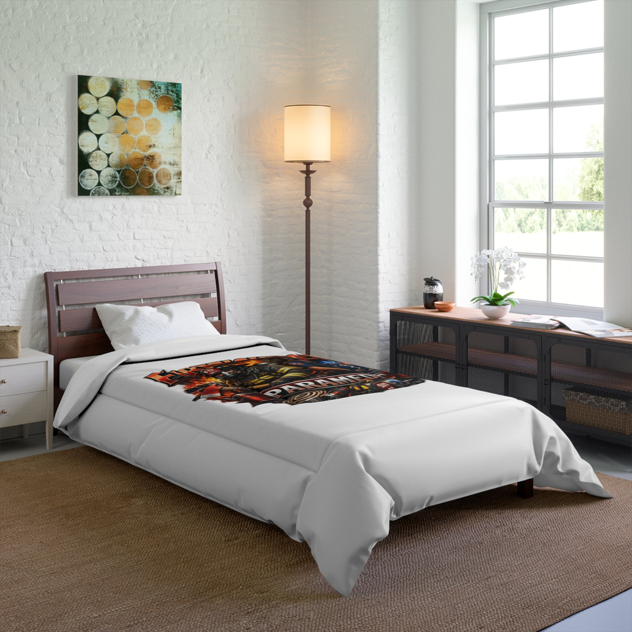 Firefighter Paramedic Comforter – Tribute Bedding for EMTs & Firefighters