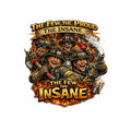 Firefighter Sticker — "The Few The Proud, The Insane" Kiss-Cut Decal